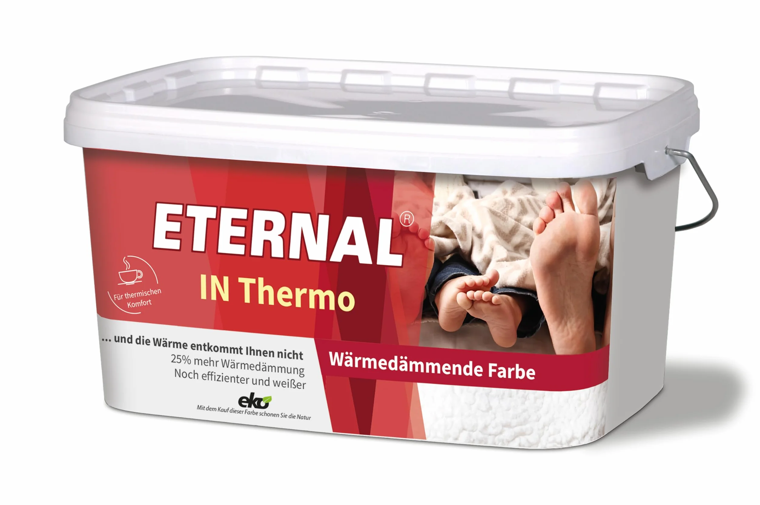 ETERNAL IN Thermo farba ścienna izolacja cieplna biała 4 kg 5 litrów
