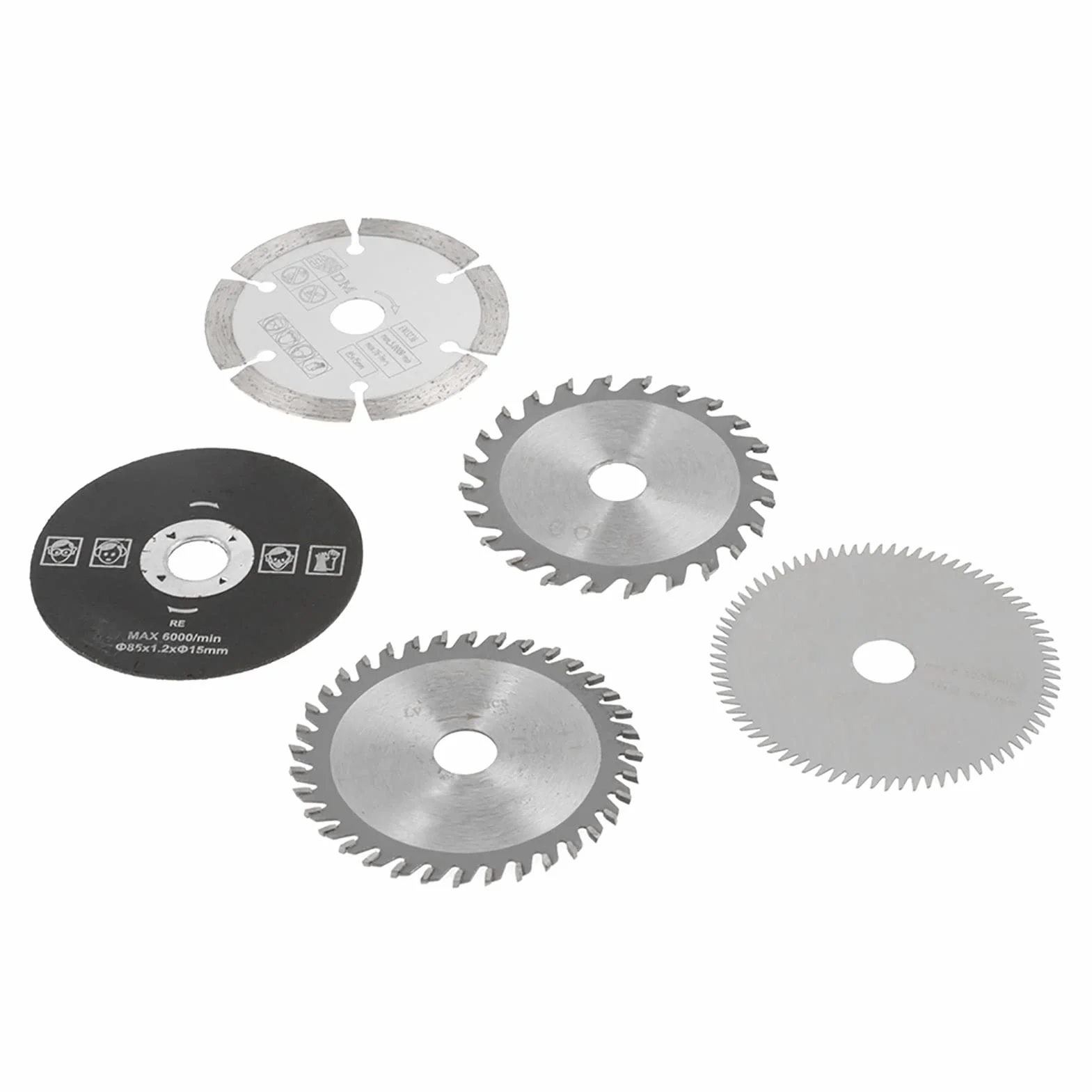 Generic 85mm średnica Wewnętrzna 15mm Brzeszczot z Węglika Tarczowego Szybka Tarcza Tnąca 5 Sztuk