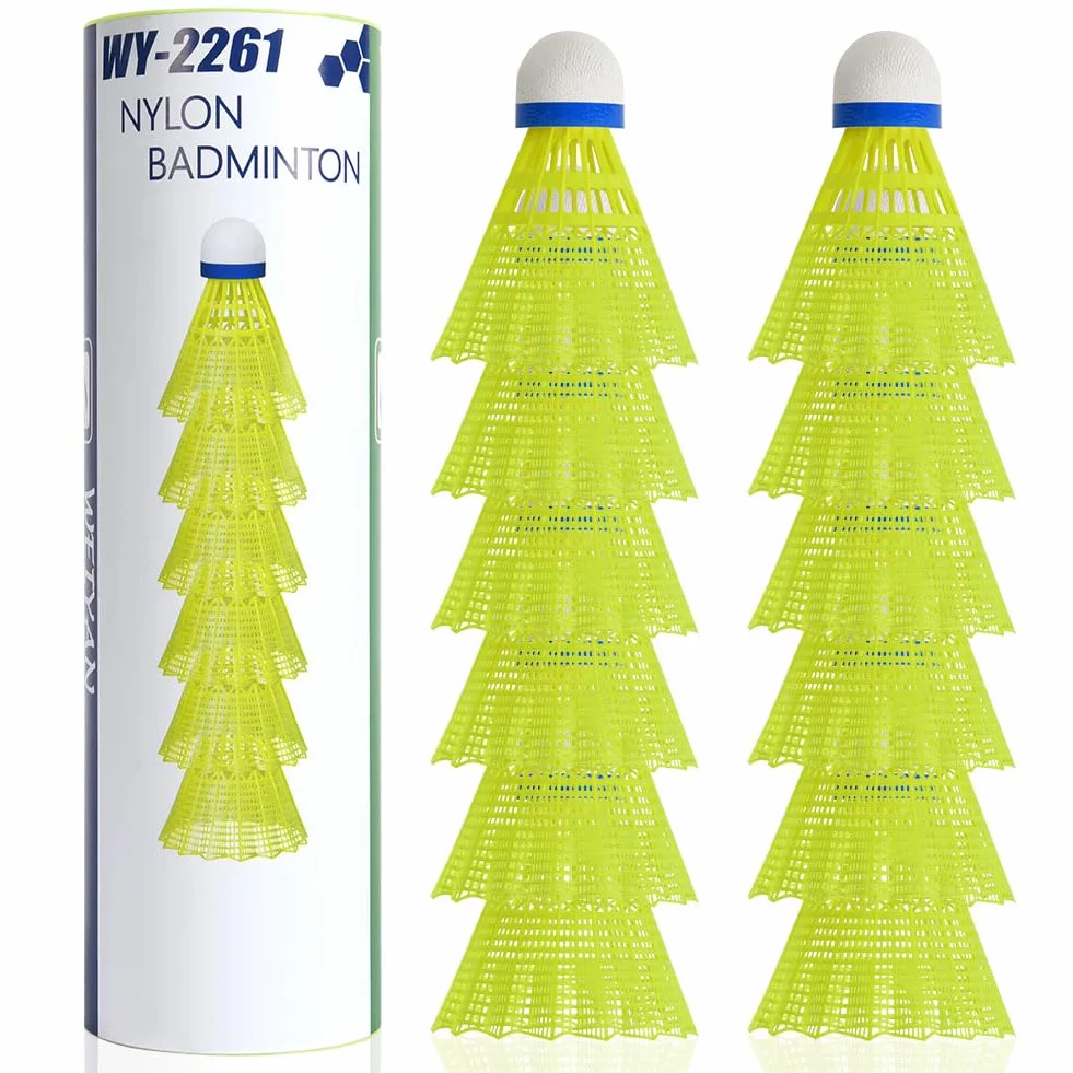 flintronic Piłki do badmintona 12 sztuk