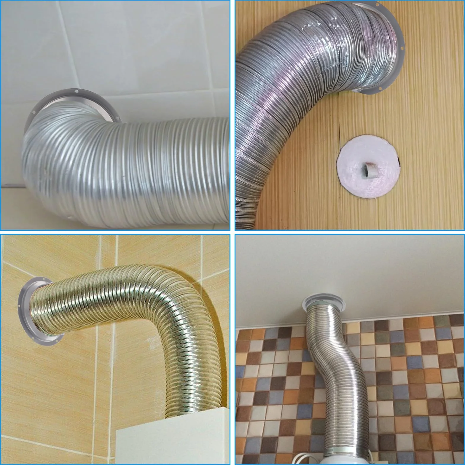 Kołnierz ścienny do klimatyzacji Ø 120 mm metalowy spawalniczy z zaciskami