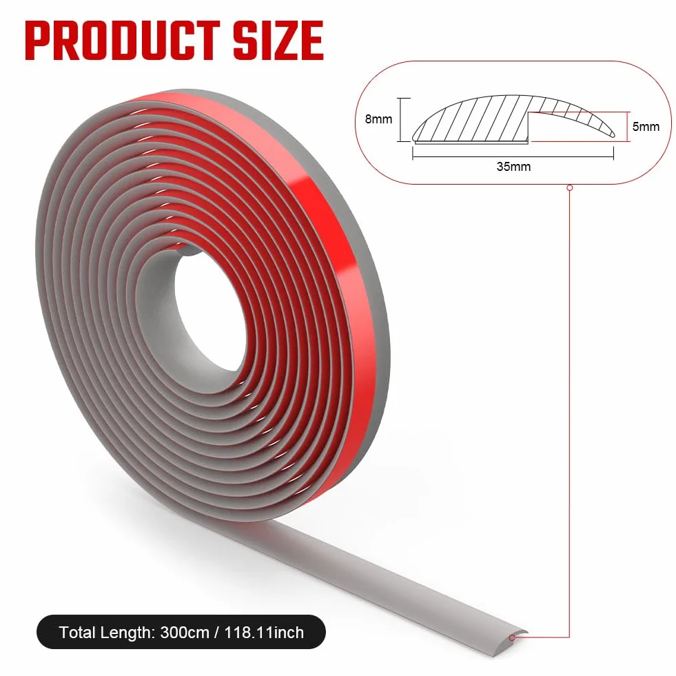 Flintronic 3M Listwa przejściowa progowa do podłóg laminowanych PVC samoprzylepna