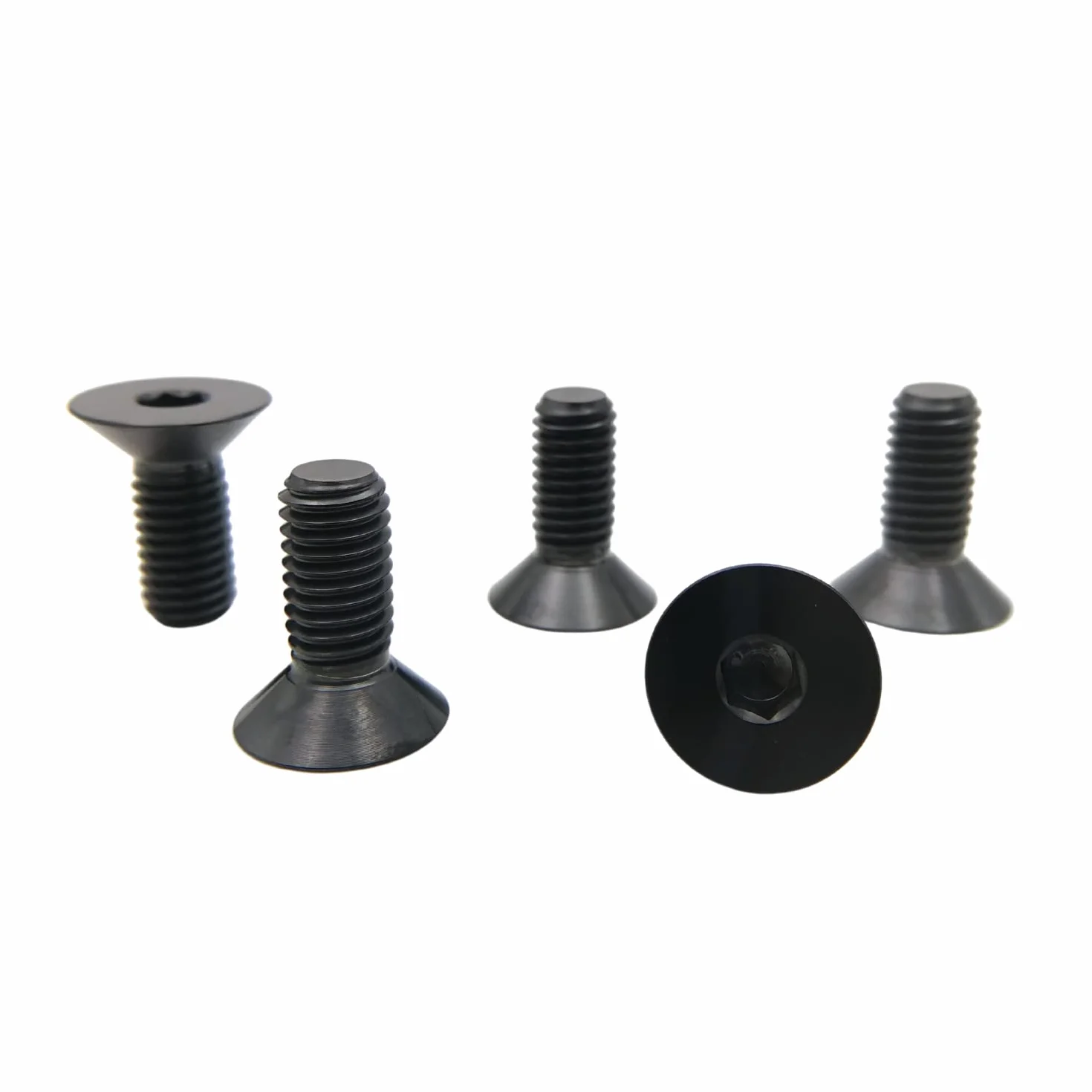 RISON wkręty z łbem sześciokątnym GR5 M4 x 0,7 x 20 mm tytanowe TC4 5 sztuk