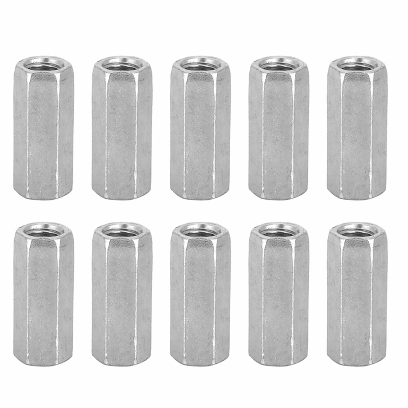Nakrętki Sześciokątne Samohamowne M8 x 30 mm Stal Węglowa Ocynkowana Komplet 10 Sztuk