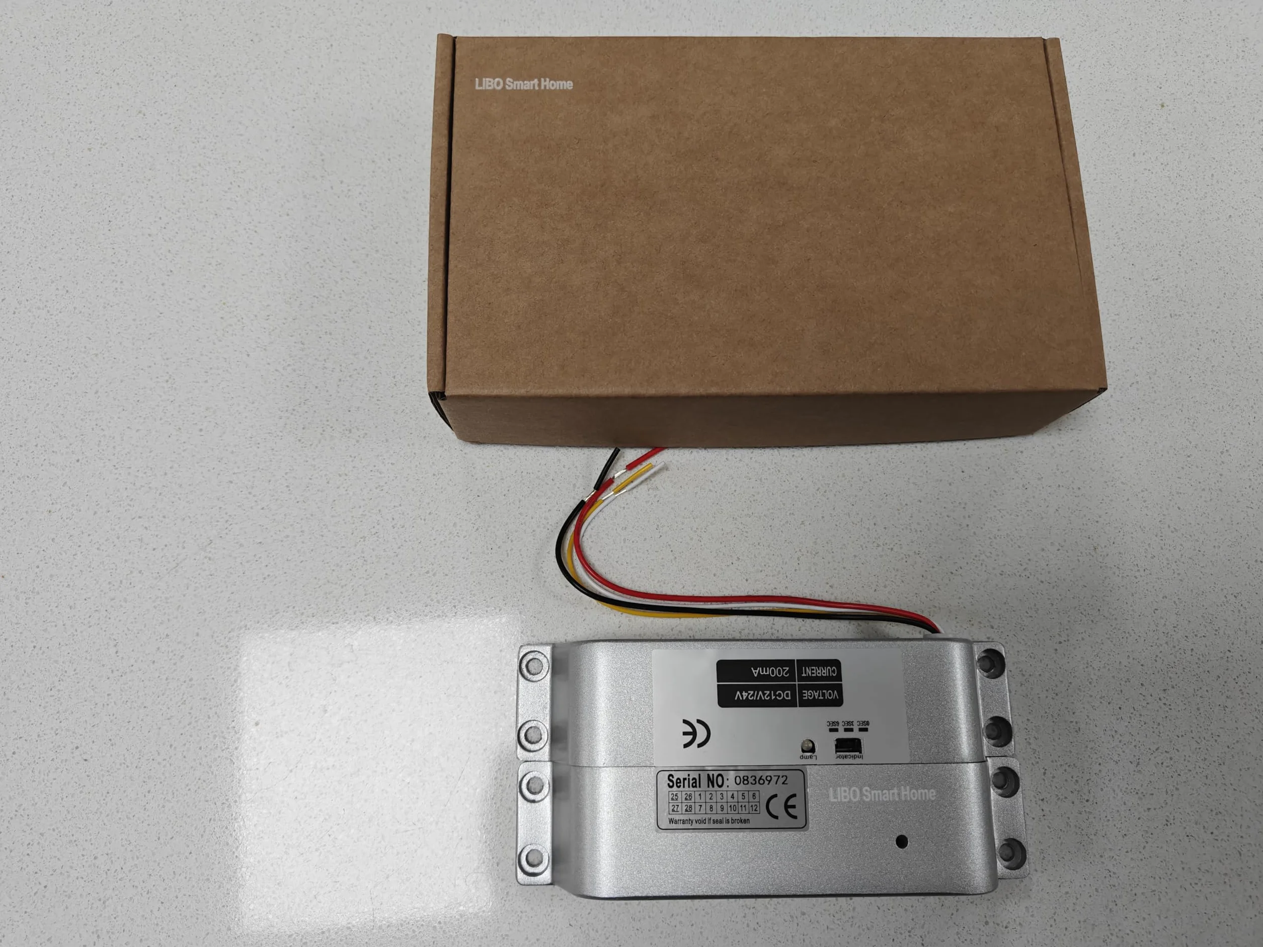 LIBO Elektryczny zamek śrubowy DC 12 V Fail Safe NC