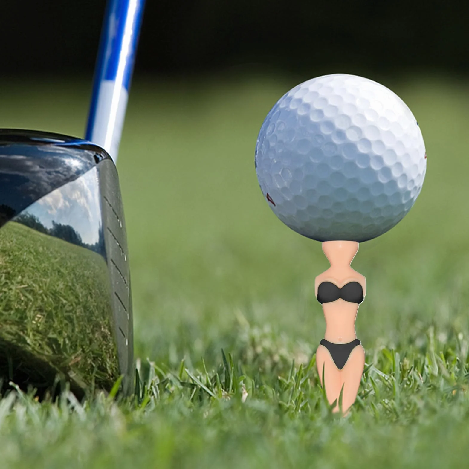 Zabawne Kołki Golfowe Dla Mężczyzn, Bezpiłkowe Kołki Treningowe Do Ćwiczeń, Przenośny Sprzęt Sportowy dla Mężczyzn i Kobiet Początkujących Golfistów na Driving Range i Pole Treningowe