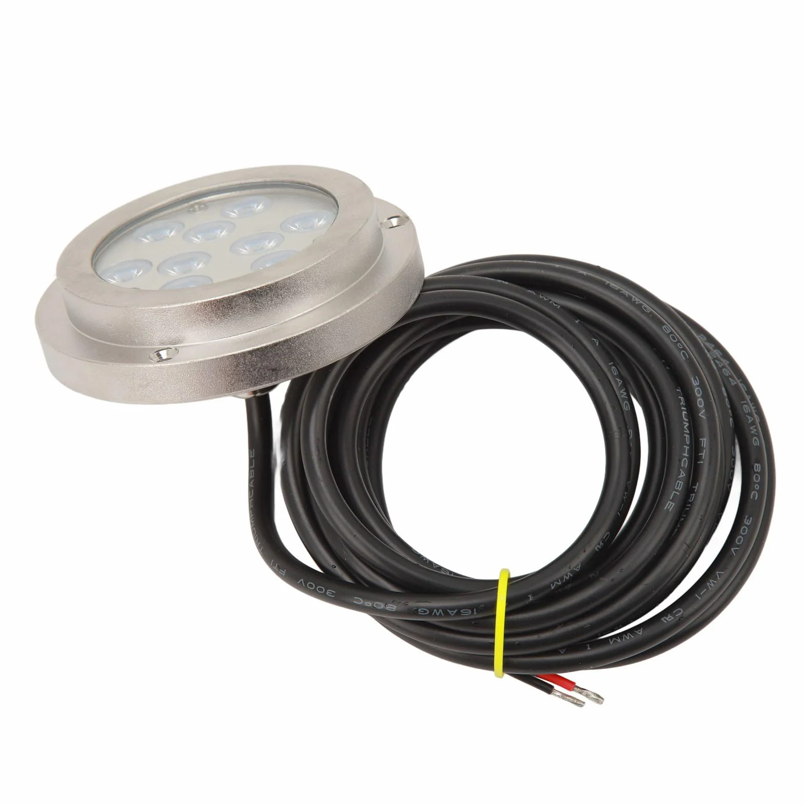 Podwodna Lampka LED do łodzi 3,8 Cala IP68 Wodoodporna Lampa Basenowa ze Stali Nierdzewnej do Jachtów, żaglówek i Morskiego Oświetlenia Dekoracyjnego