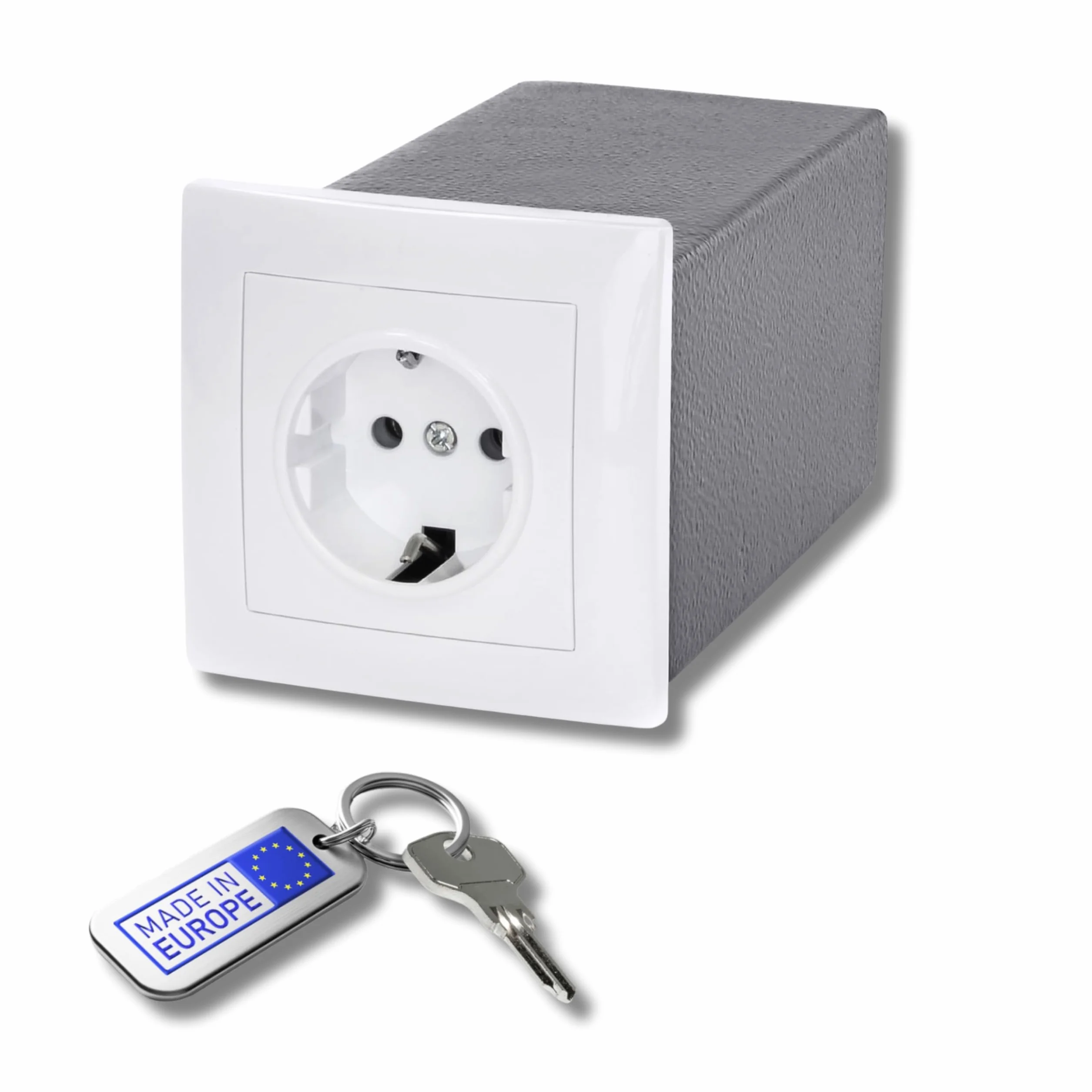 Sejf ścienny z gniazdkiem elektrycznym, magnetycznym otwieraniem i zamkiem