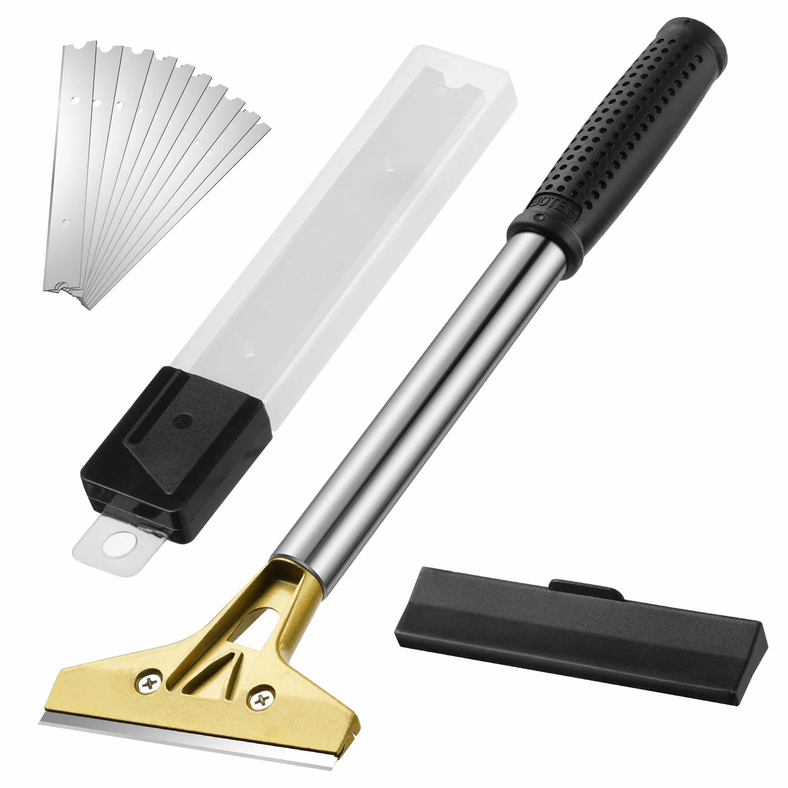 Flintronic skrobak do tapet z gumowym uchwytem 10,2 cm 10 klingi