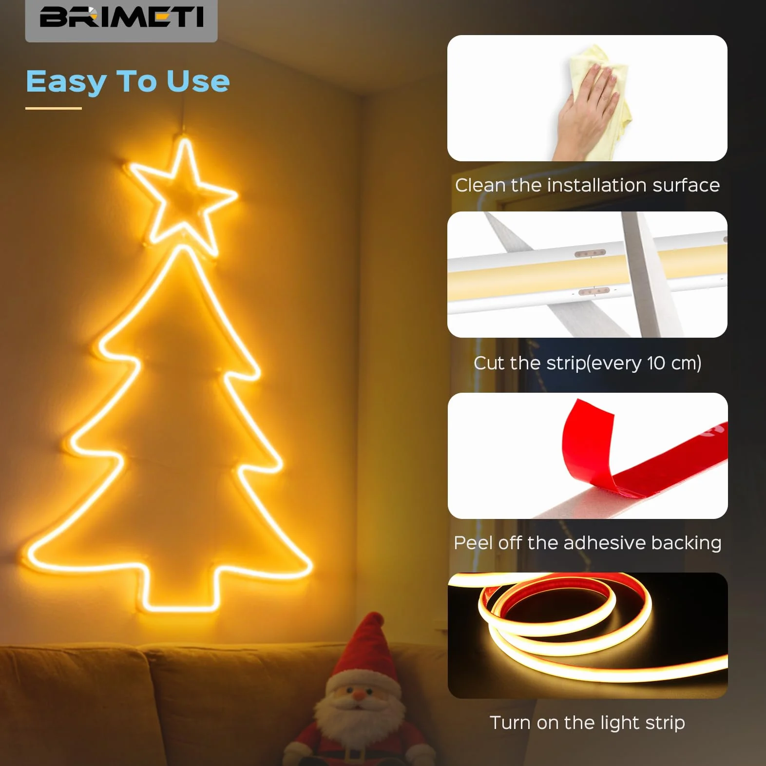 Neon LED Taśma 2M 230V Wodoodporna IP65 Ciepła Biel 3000K Elastyczna Paski LED Oświetlenie do DIY Domu Kuchnia Dekoracja Zewnątrz