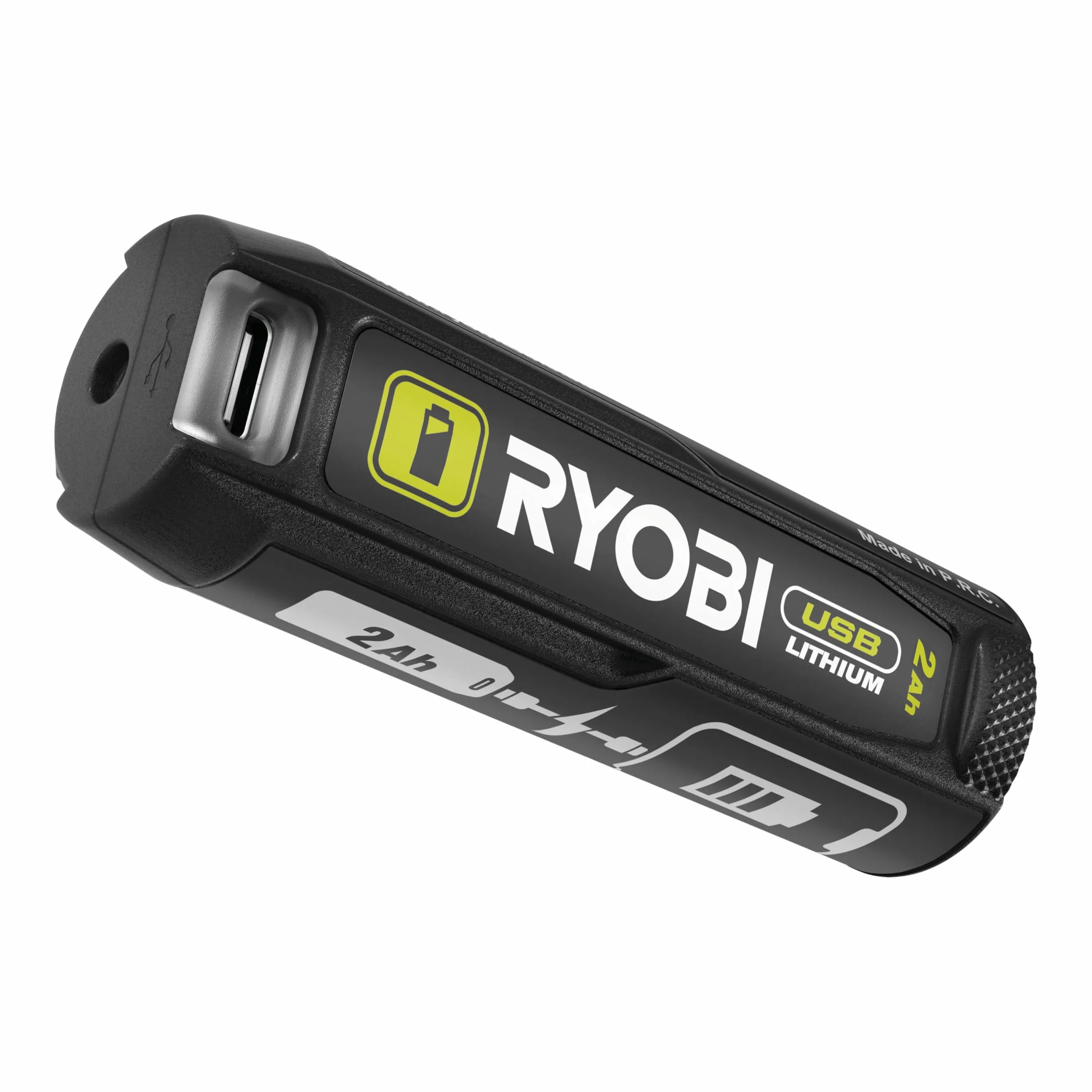 RYOBI Bateria litowa USB 4V 2,0Ah RB4L20 - kompaktowa bateria zewnętrzna, ładowanie USB-C, wskaźnik LED, ogniwo 18650