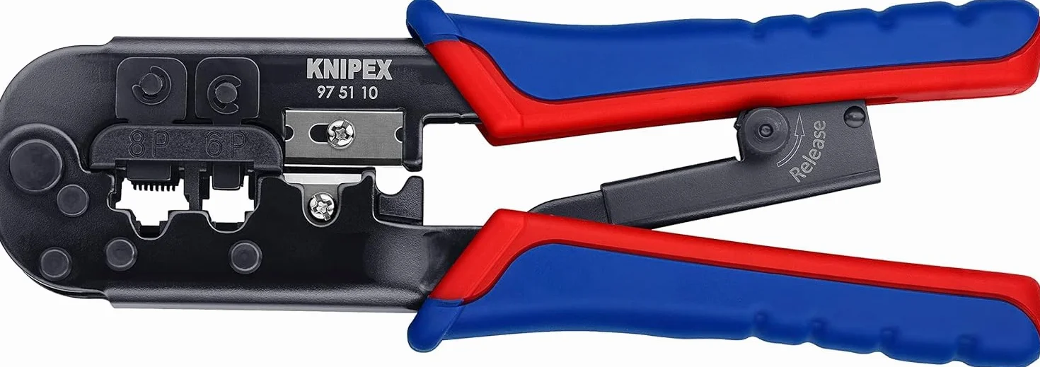 KNIPEX Szczypce do zagniatania wtyków telefonicznych Western 190 mm 97 51 10