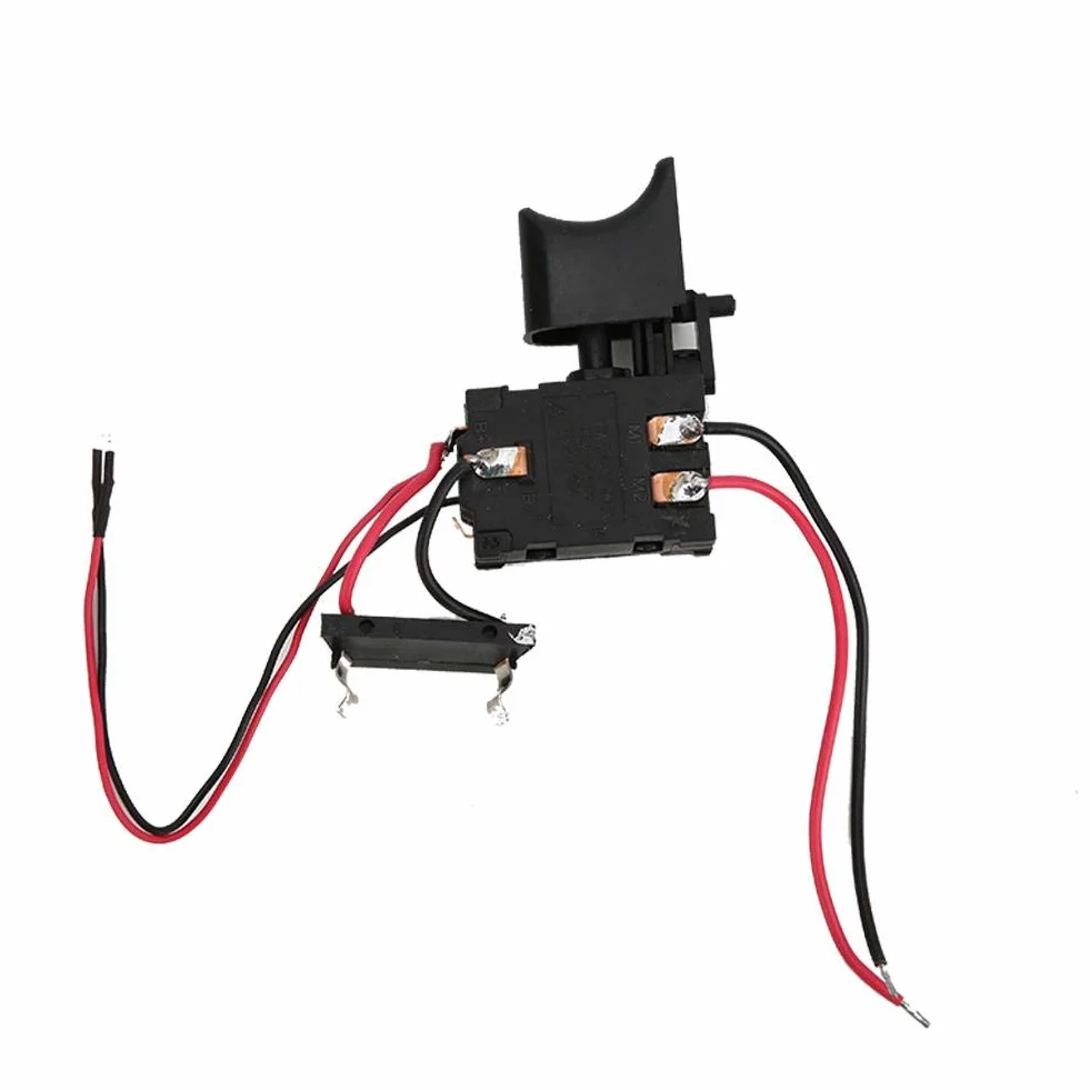 Shanbor Drill Trigger Switch 7,2 V - 24 V bateria litowa Cordless Drill Speed Control przełącznik wyzwalacza z małym światłem