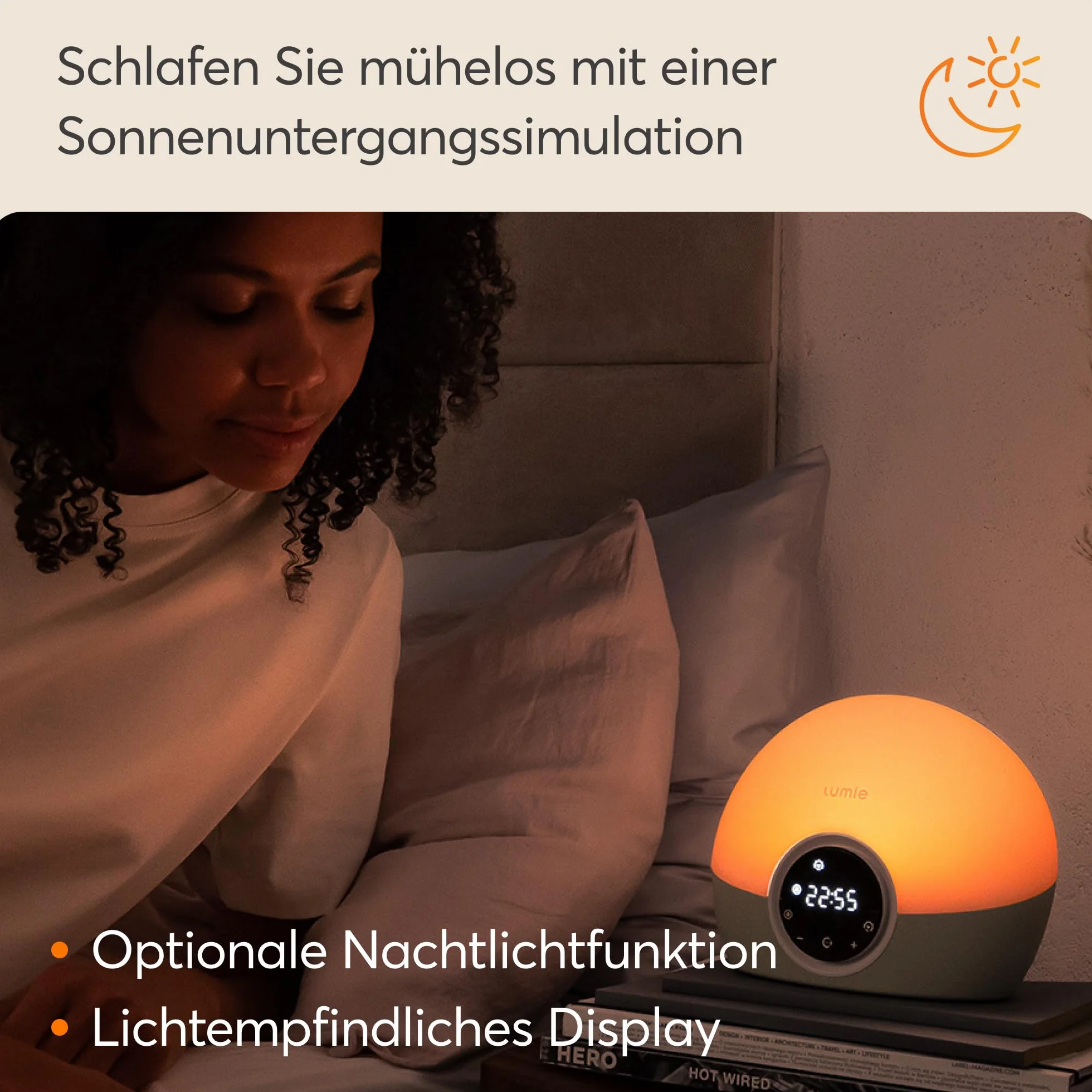 Lumie Bodyclock Spark 100 – budzik świetlny ze wschodem słońca