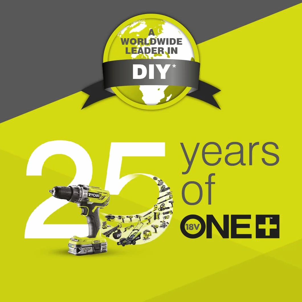 Ryobi Wiertarka udarowa bezszczotkowa 18V ONE+ Kompaktowa RPD18BL-2C20S