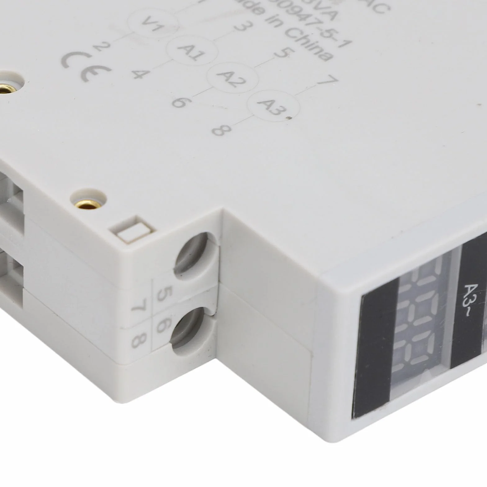 3-fazowy Amperomierz Cyfrowy LED Na szynę DIN AC80-500V 1-100A