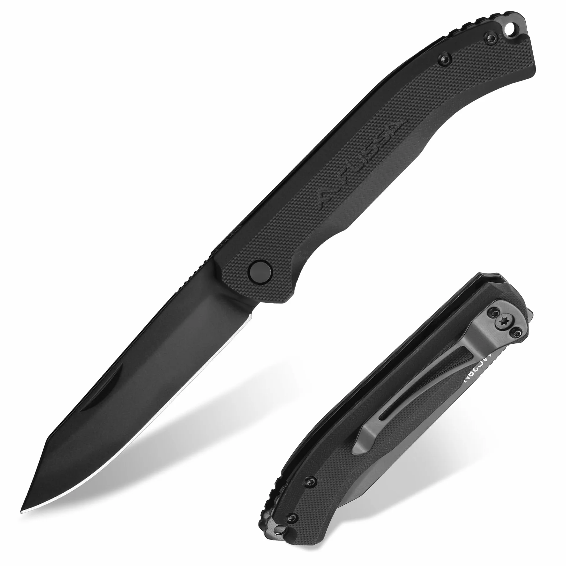 FLISSA nóż składany EDC G10 14C28N stalowa klinga CNC klips do pasa