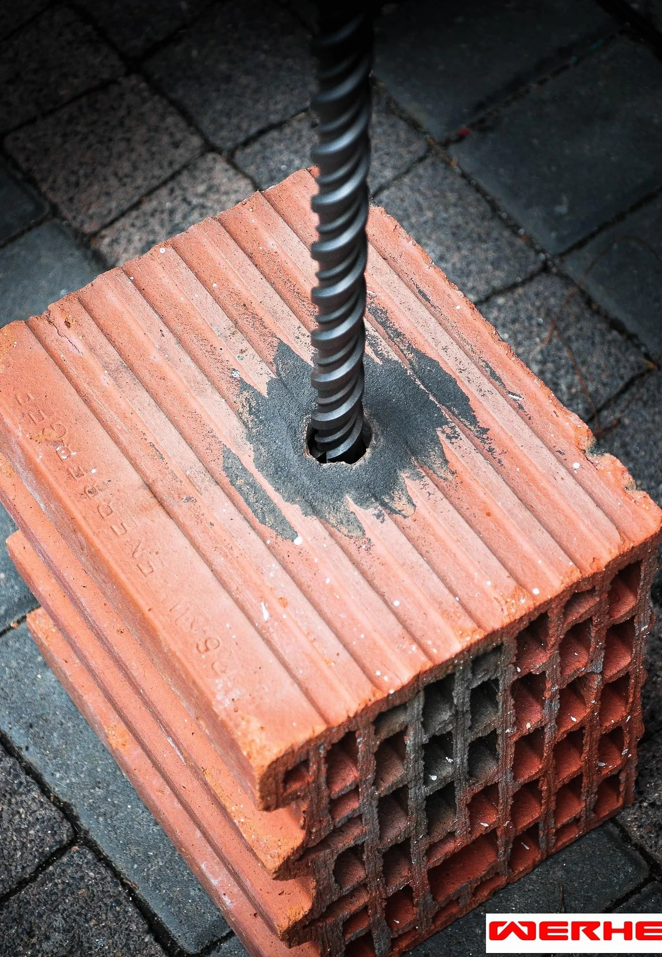 WERHE Wiertło SDS MAX 18 x 460 mm do betonu 4 krawędzie tnące