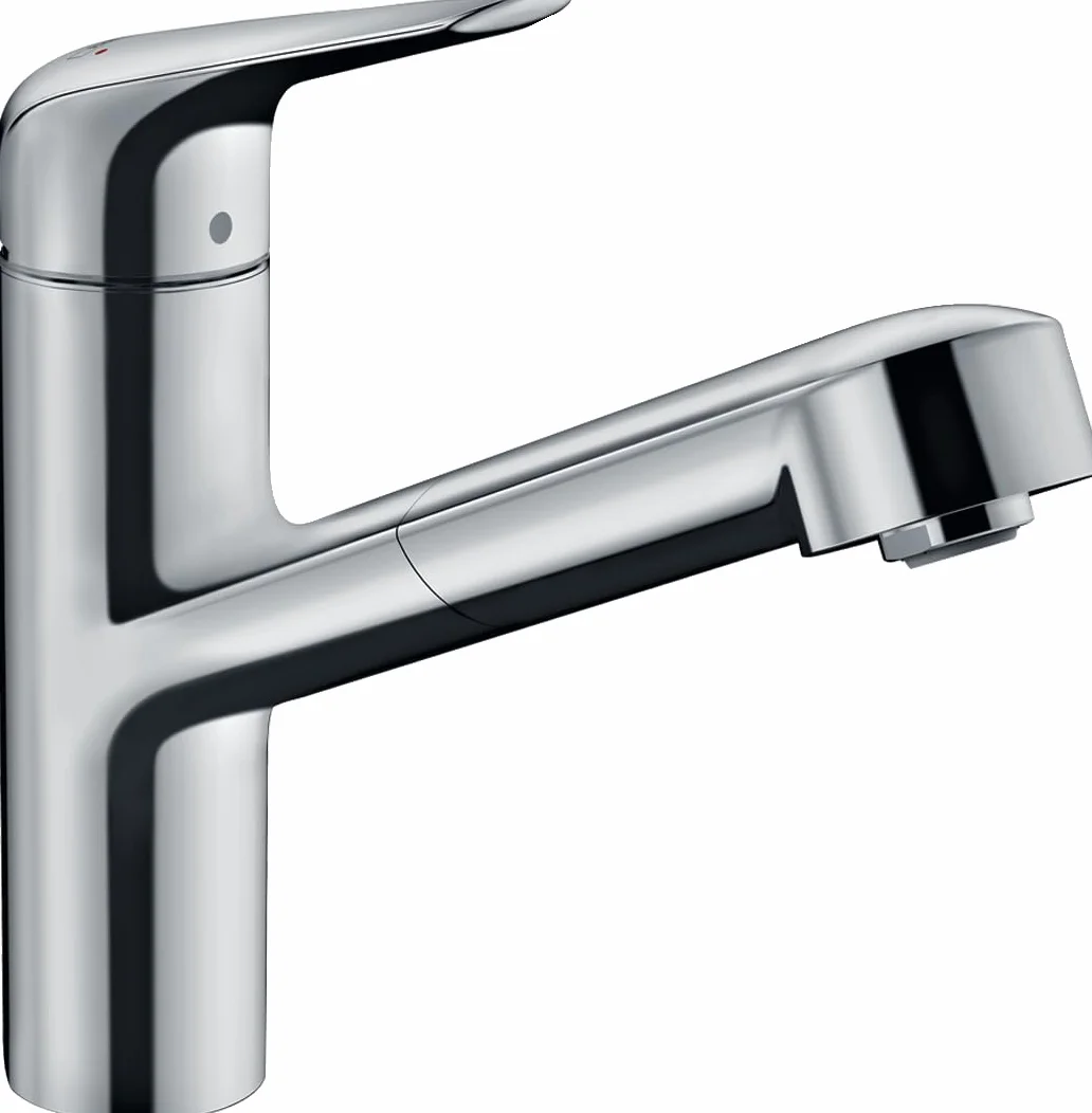 hansgrohe Focus M42 Jednouchwytowa bateria kuchenna 150 wyciągana wylewka chrom