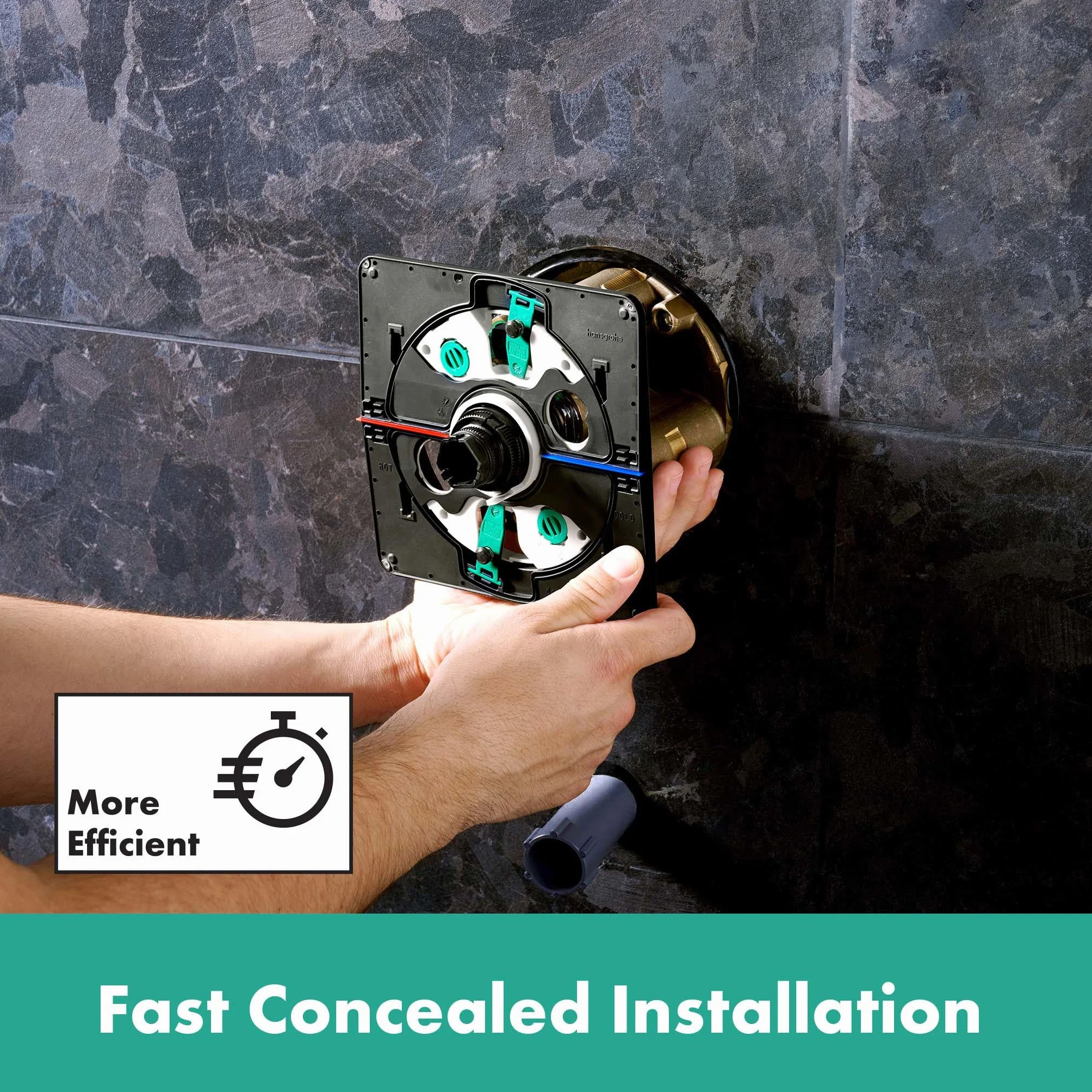 hansgrohe DuoTurn S jednouchwytowa bateria prysznicowa podtynkowa do 2 odbiorników chrom