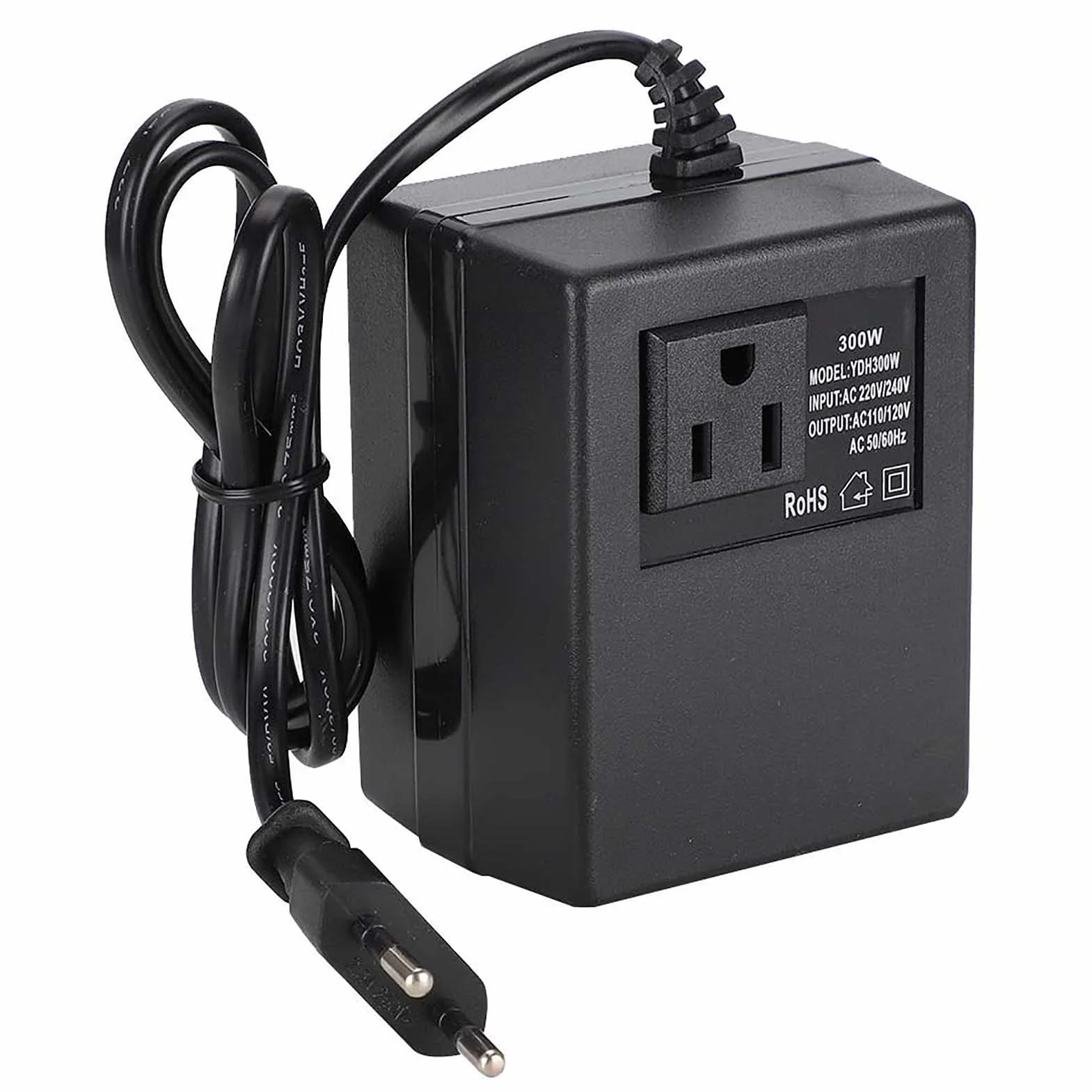 Transformator Mocy 300 W AC 220 V na 110 V Przetwornica Napięcia EU Wtyczka