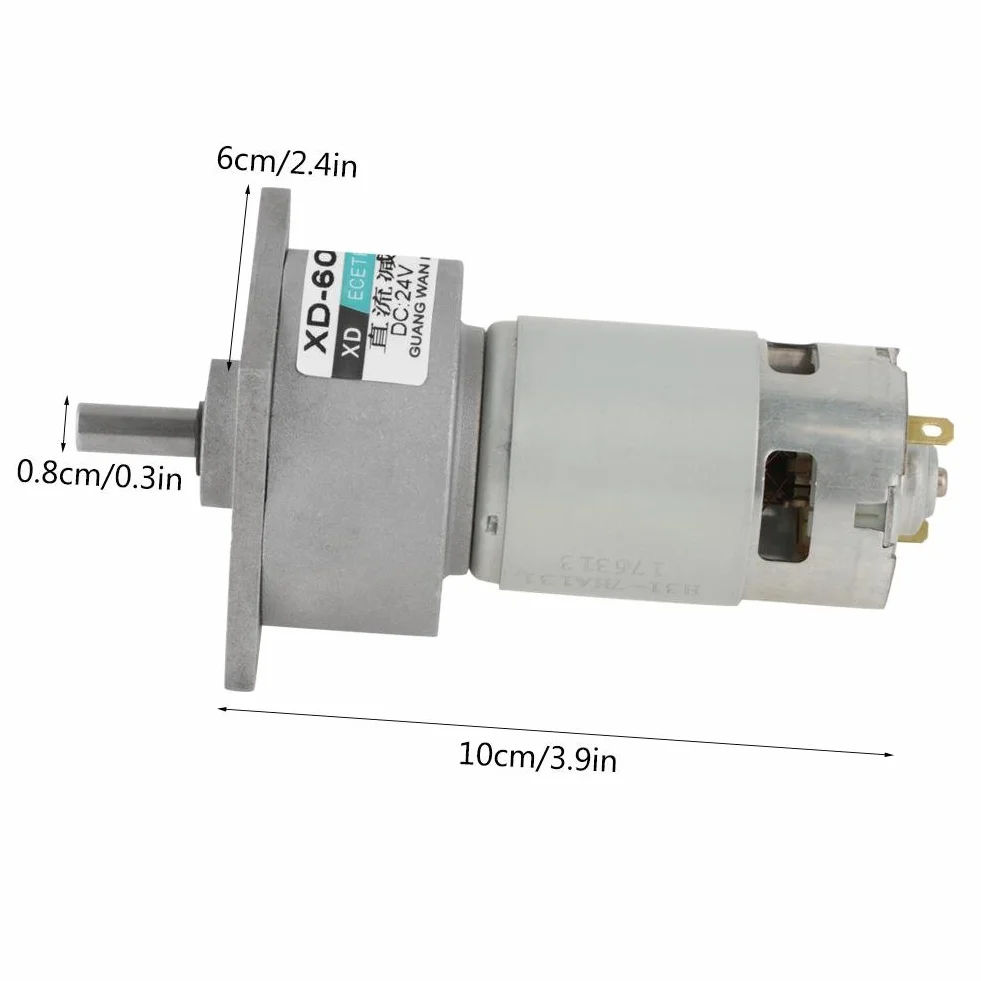 DC 12/24 V 35 W Velocidad Reductor de Velocidad Regulowany mikro CW/CCW Mini Caja de Velocidad de Velocidad de Alto Torque (24 V 30 obr./min)