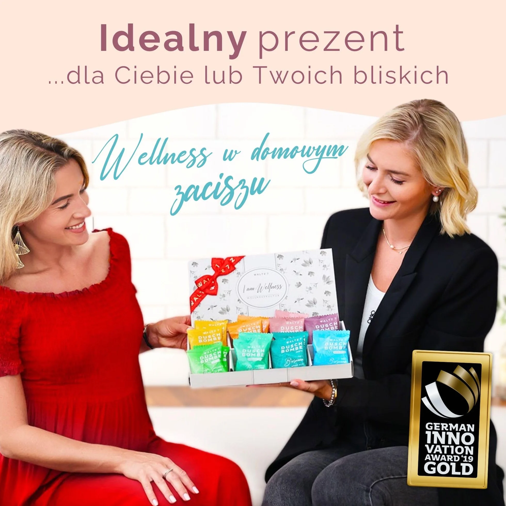 WALTZ 7 Oryginalny zestaw kul prysznicowych, 32 sztuk z 8 zapachami, Aromaterapia z naturalnymi olejkami eterycznymi, Prezent-podziękwoanie dla kobiet, Mamy, Prezent urodzinowy dla mężczyzny