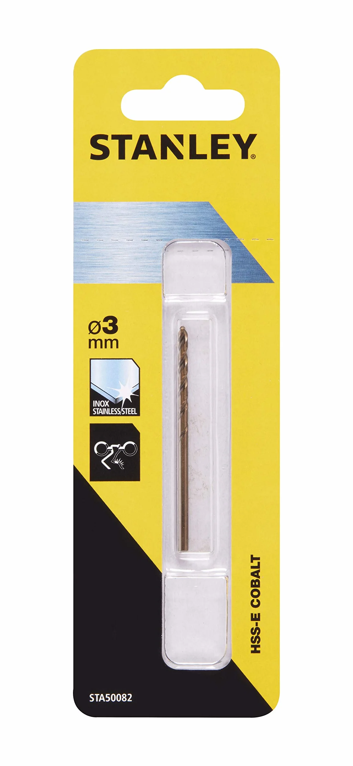 Stanley HSS-E wiertło do metalu kobaltowego High-Tech 3 mm 61 mm 1 sztuka