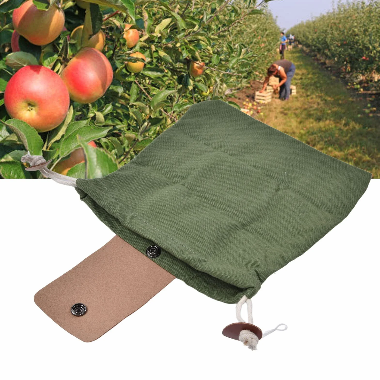 Qcwwy Torba na żerowanie, Składana Torba Kempingowa na żerowanie Wodoodporna Składana Narzędzia z Brązowego Grzyba Bushcraft z Paskiem do Podróży Piesze Wędrówki z Plecakiem