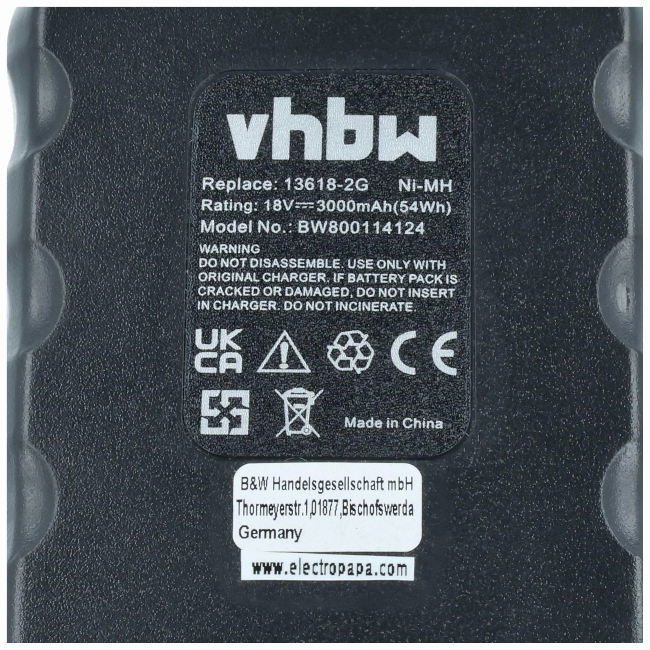 vhbw NiMH akumulator 3000 mAh 18 V do narzędzi elektrycznych Bosch
