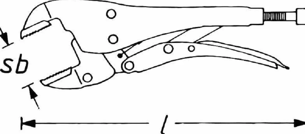 HAZET 757-10 Szczypce chwytne 230 mm niklowane