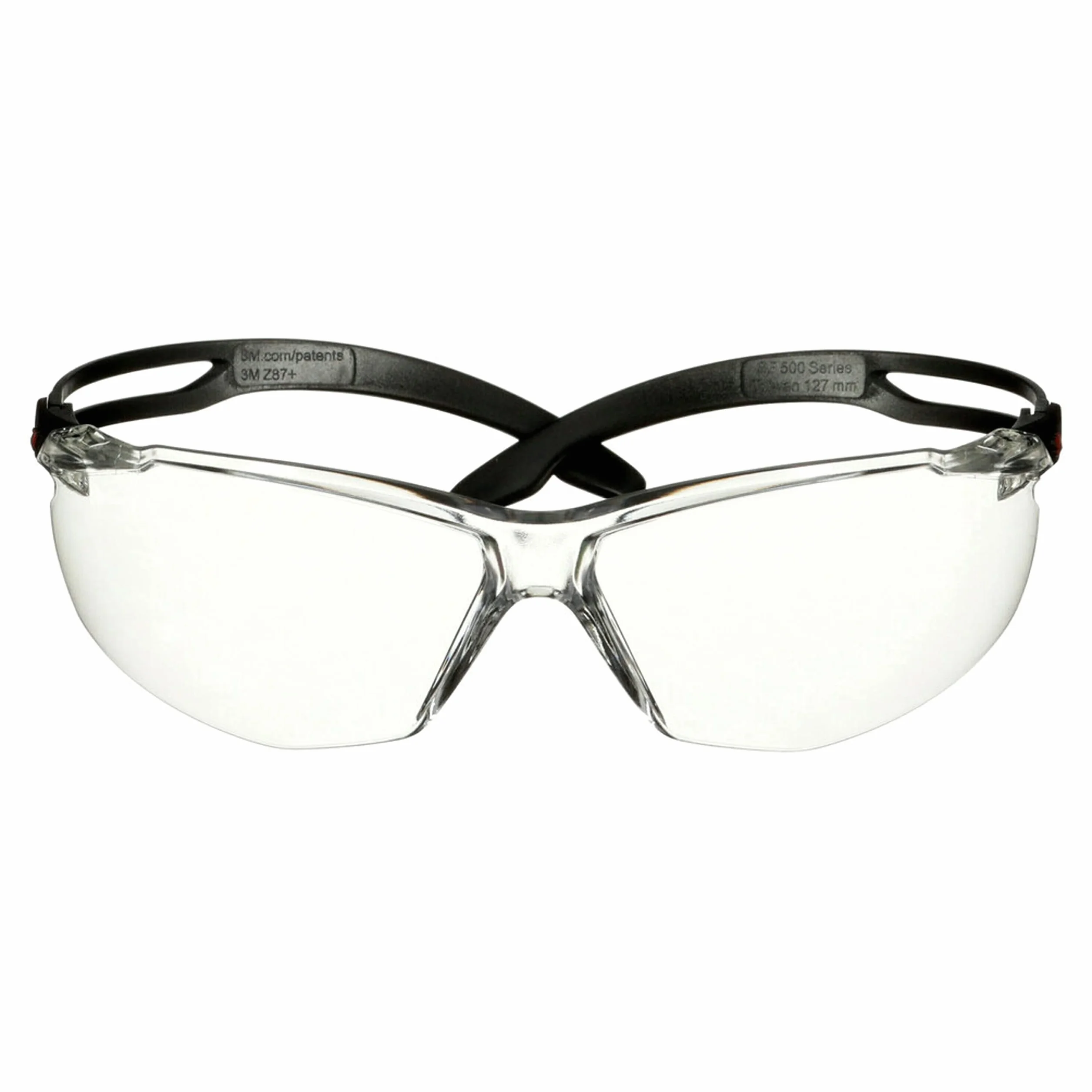 3M SecureFit 500 okulary ochronne SF501AF-BLK-EU czarna ramka przezroczyste soczewki
