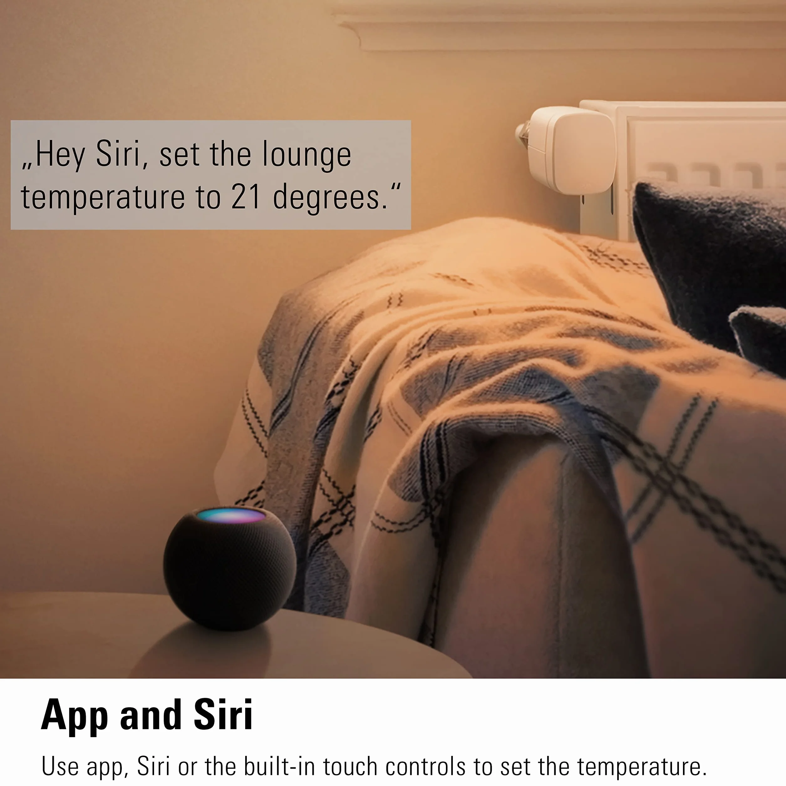 Eve Thermo (Apple Home) – inteligentny termostat grzejnikowy, oszczędność kosztów ogrzewania, nowoczesne sterowanie ogrzewaniem (aplikacja/harmonogramy/obecność), łatwy montaż, do popularnych zaworów