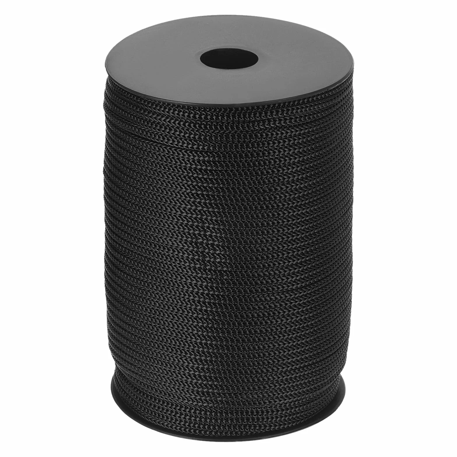 Linka pleciona z polipropylenu 4 mm 100 m czarna do sznurka na kemping