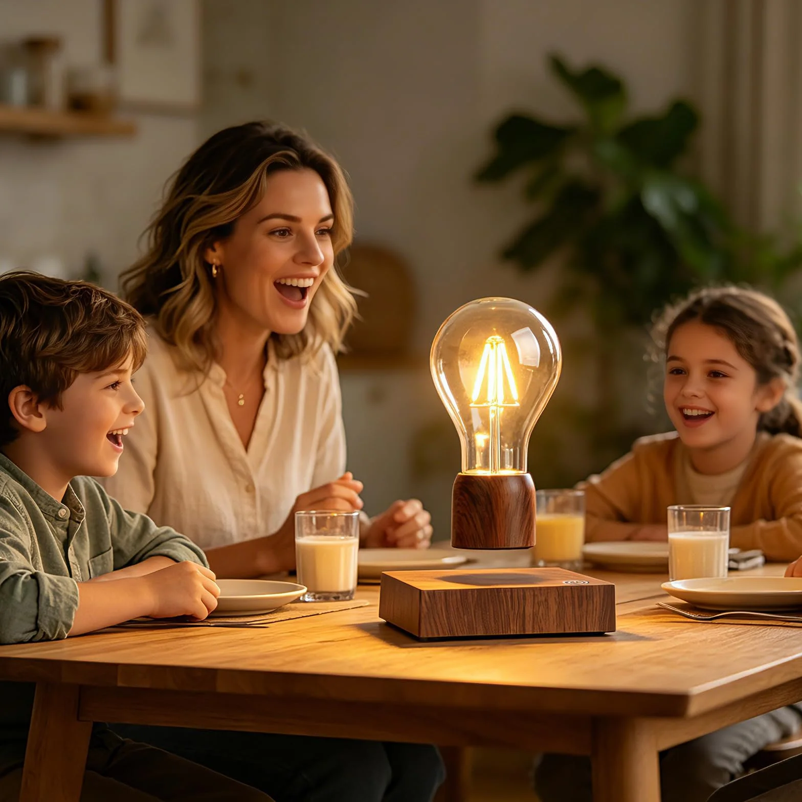 Magnetyczna lewitująca pływająca bezprzewodowa żarówka LED lampa biurkowa na wyjątkowe prezenty, wystrój pokoju, lampka nocna, wystrój biura domowego biurko zabawki techniczne
