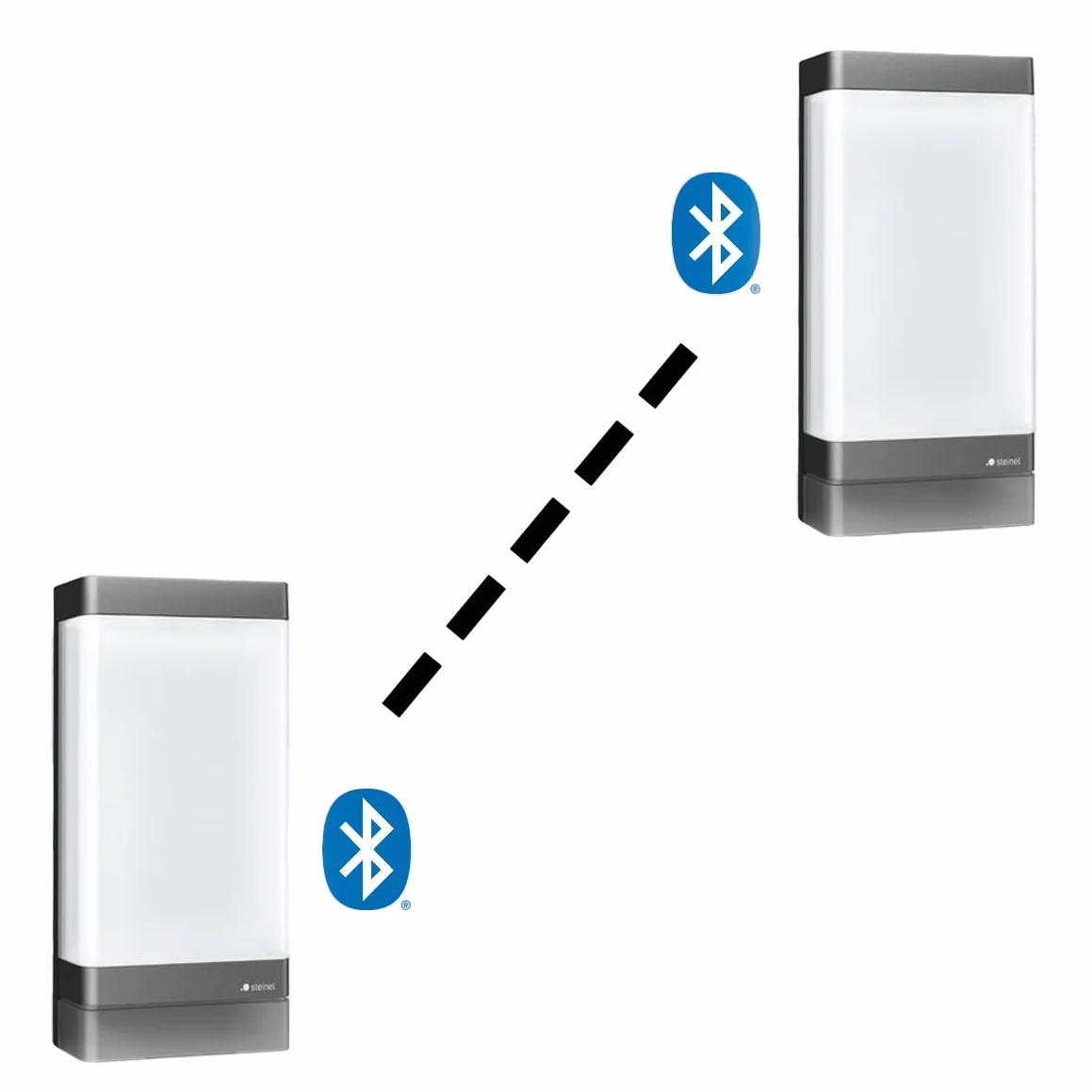 Steinel Zewnętrzna lampa ścienna LED L 271 Digi SC antracyt, czujnik ruchu 180°, inteligentna lampa ścienna Bluetooth, obsługiwana za pomocą aplikacji