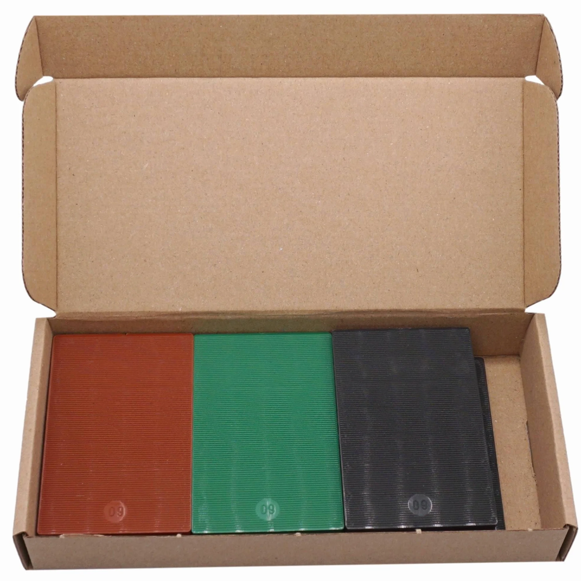 SKIR'CO (Mix 1) Plastikowe podkładki płaskie 2-6 mm, podkładki do glazurowania 60 x 100 mm, podkładki dystansowe do ram, drzwi i ram okiennych