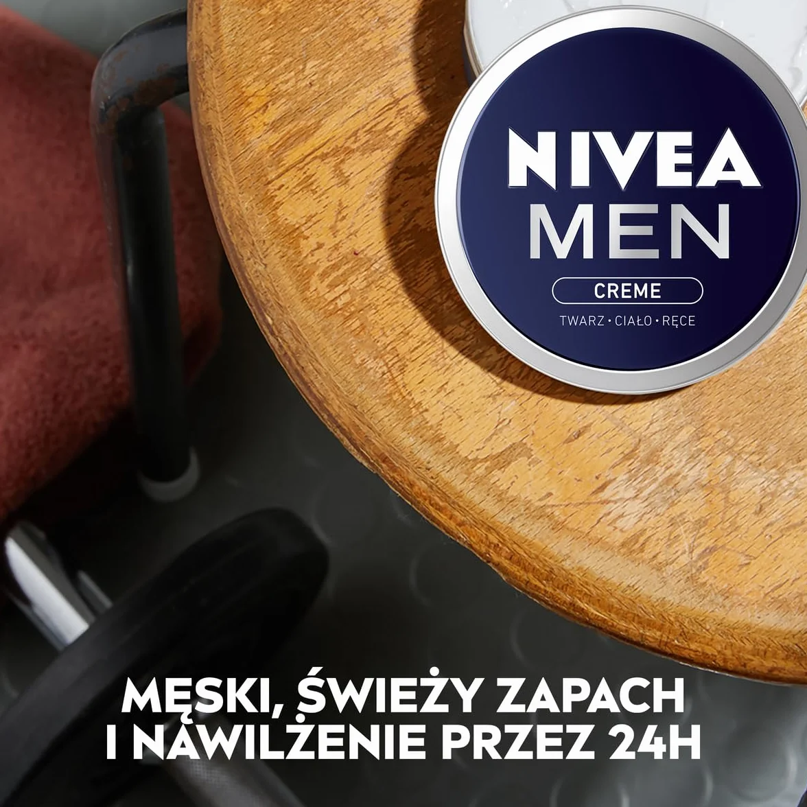 NIVEA MEN Men Creme Uniwersalny nawilżający krem do twarzy, ciała i rąk dla mężczyzn, 150 ml