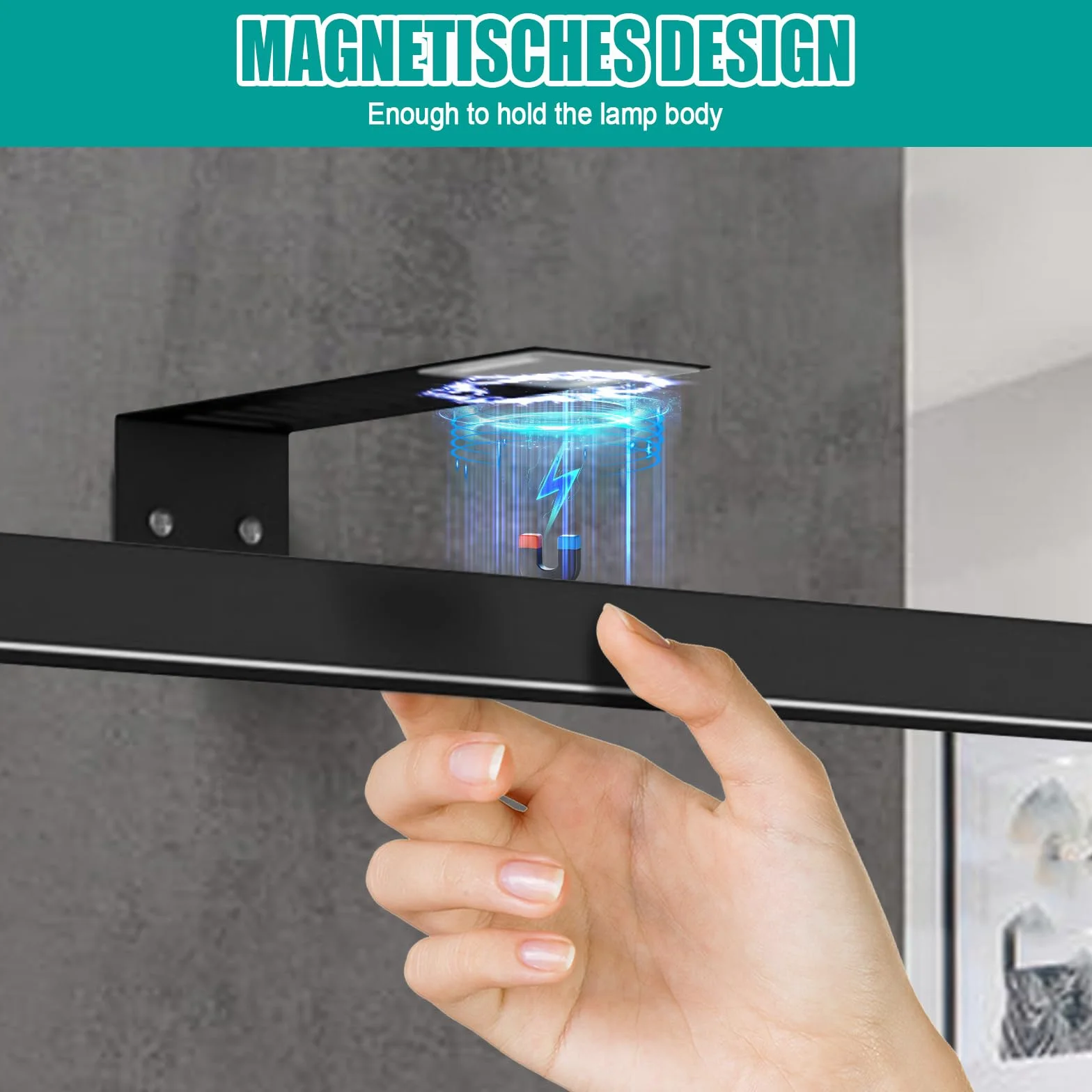Bezprzewodowa lampa do zdjęć, magnetyczne lustro, timer, zdalne sterowanie