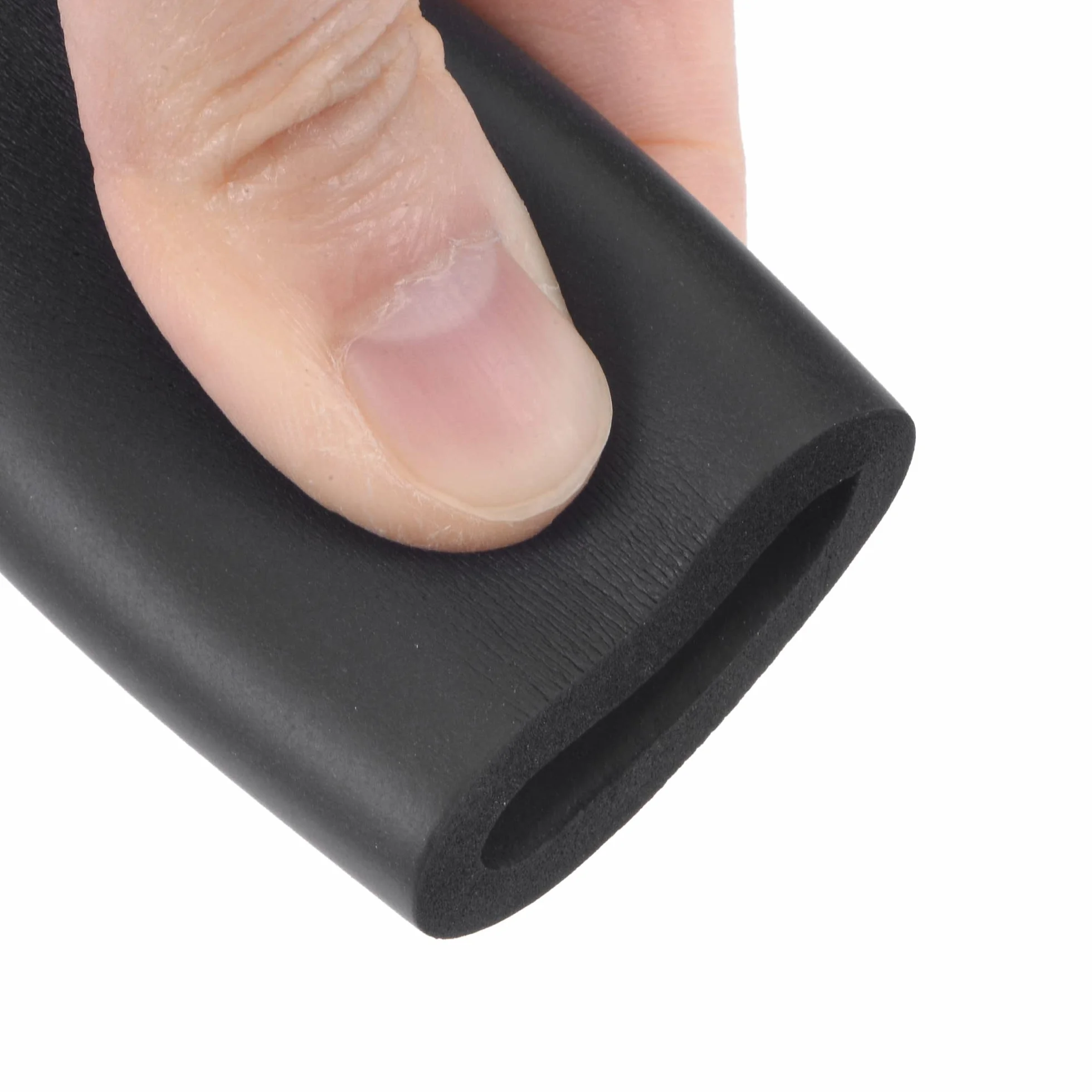sourcing map Wąż piankowy do wspornika uchwytu izolacja rur 20 mm (2") ID 30 mm zewnętrzna średnica 1 m długość czarny