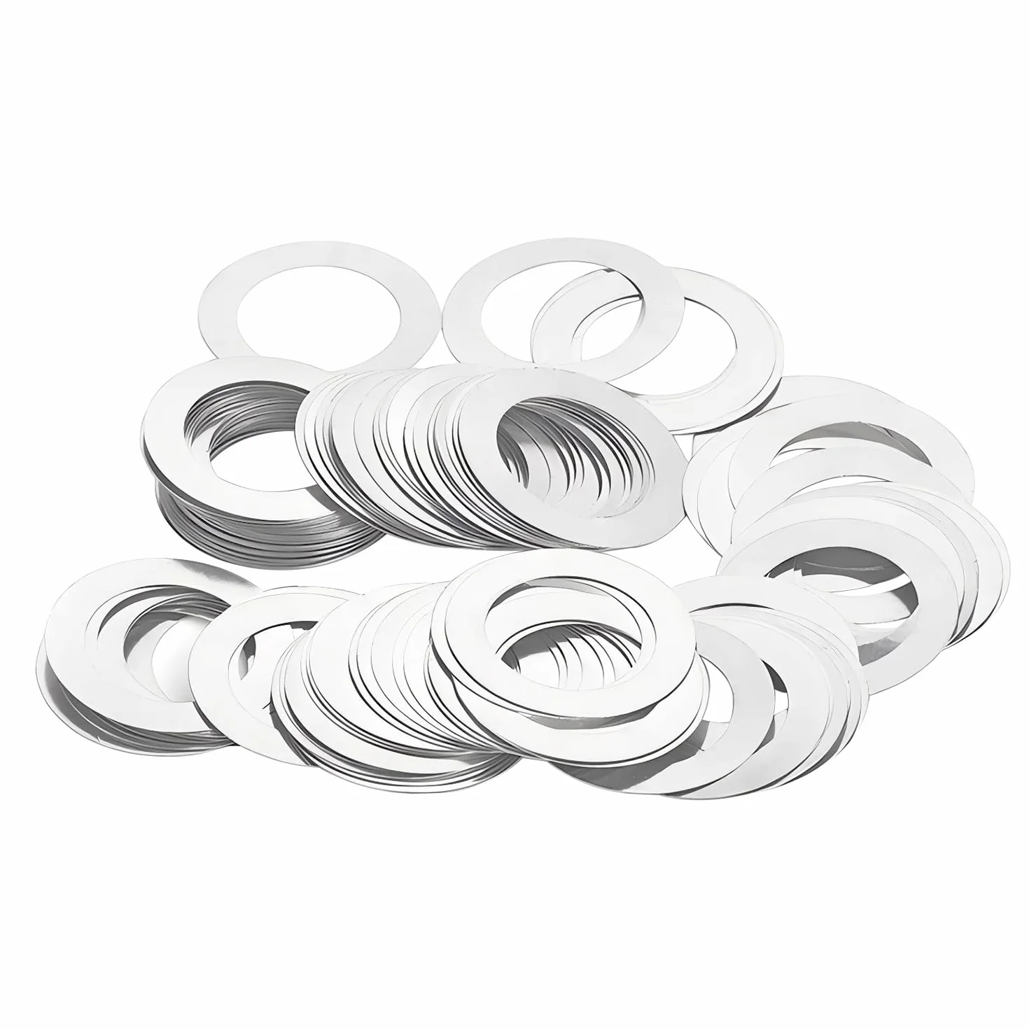 Podkładki ze stali nierdzewnej M10 płaskie 10x16x0.3mm 50 sztuk