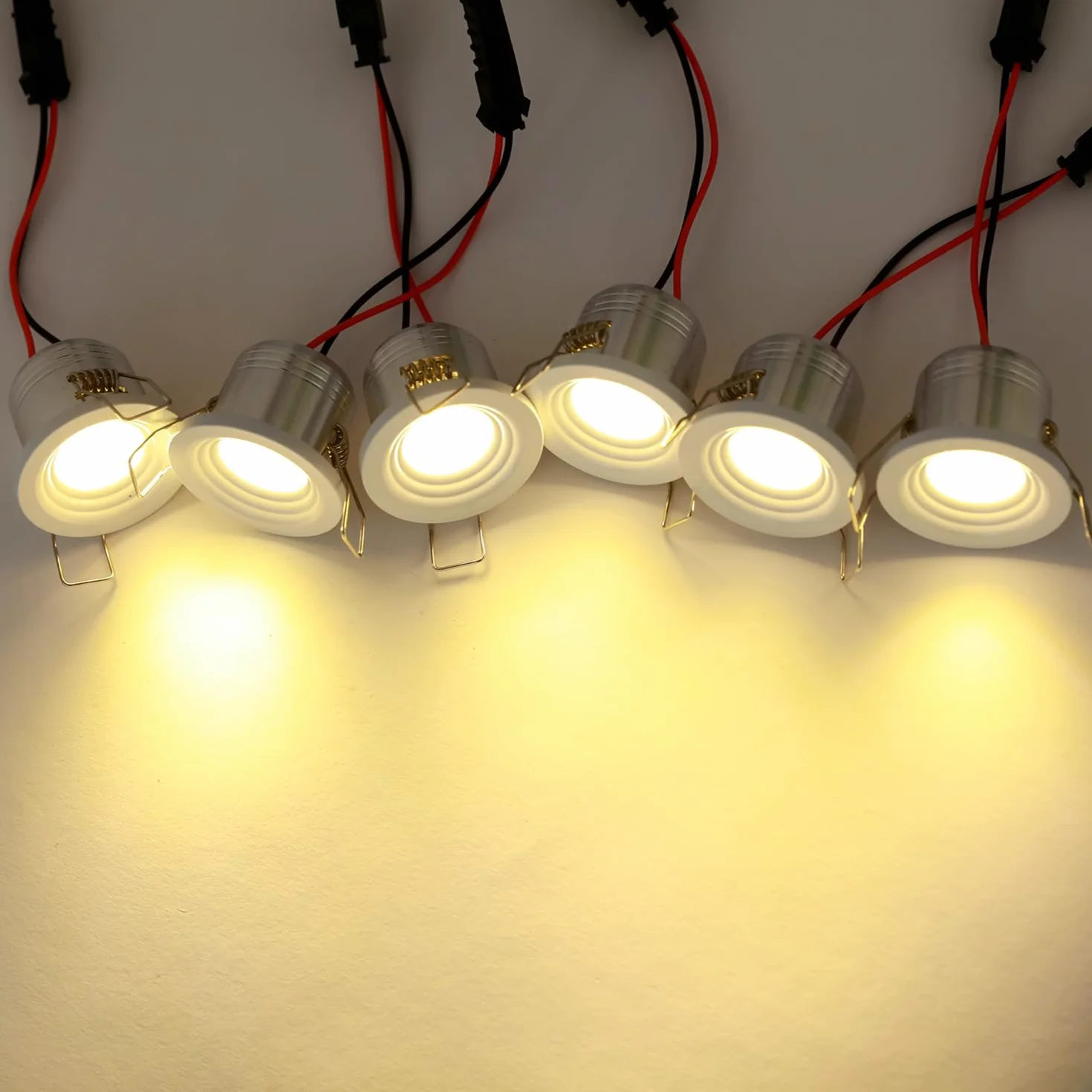 Zestaw 6 mini reflektorów do zabudowy LED 3W aluminiowa obudowa z transformatorem