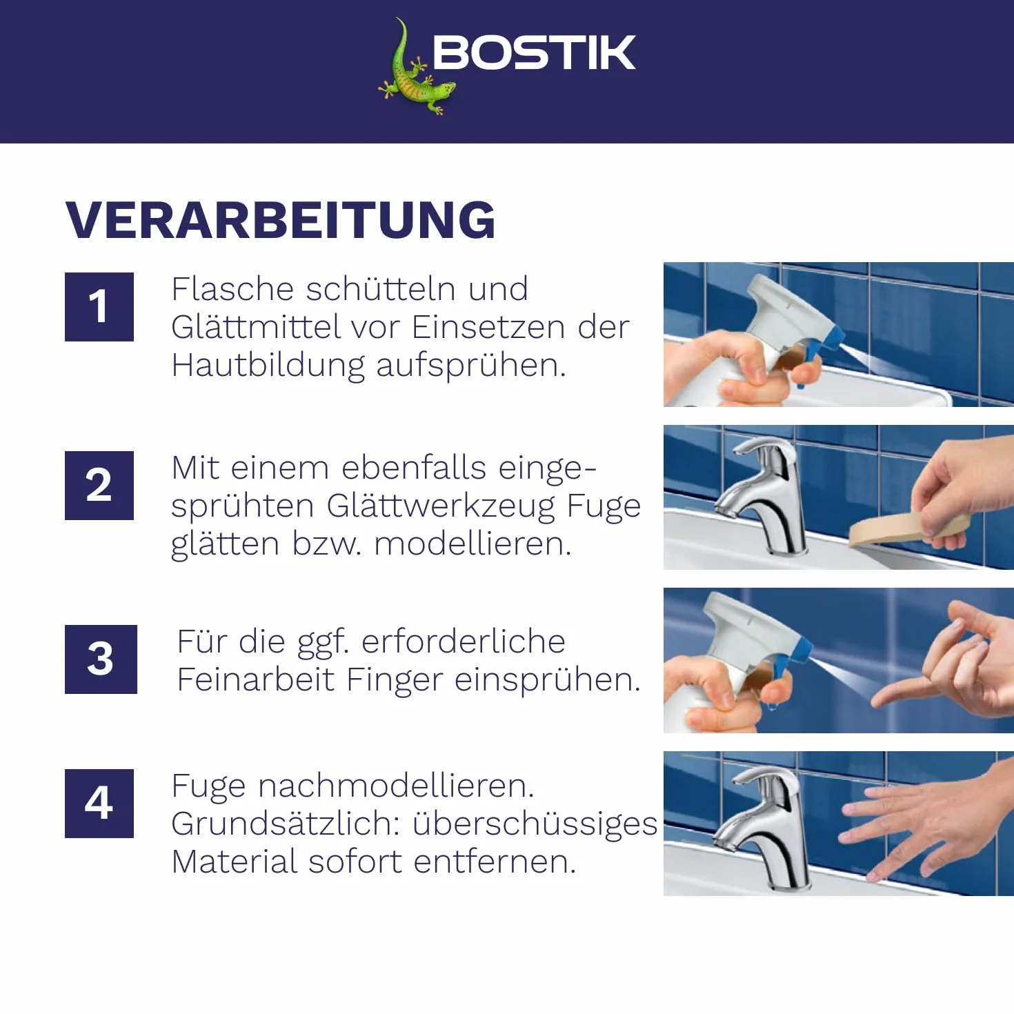Bostik Środek uszczelniający wygładzający 500 ml butelka z rozpylaczem