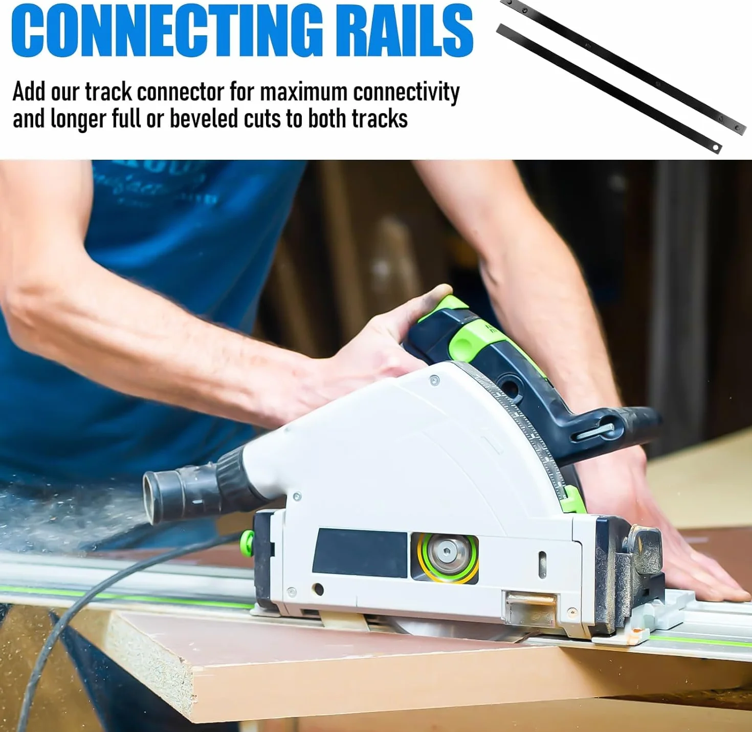 Łącznik prowadnic dla Makita, Festool, Bosch, złącze szyny do zasłon, akcesoria