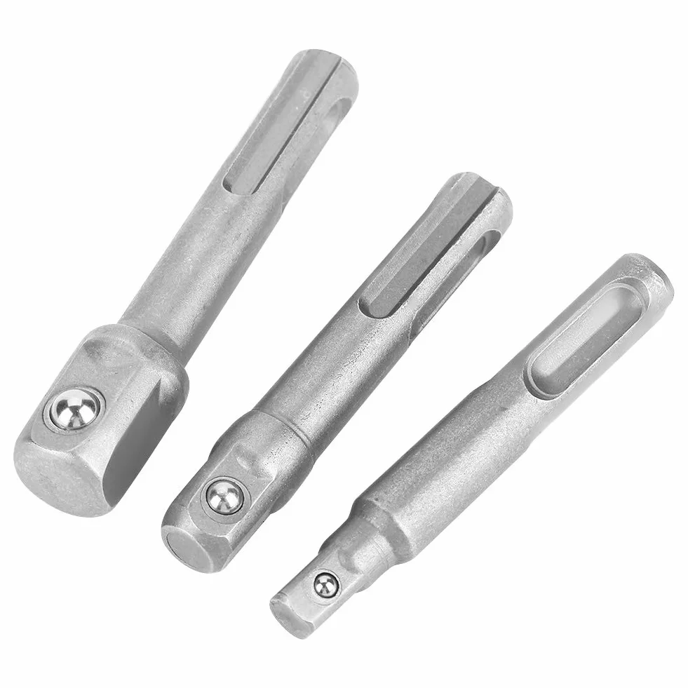 Adapter gniazda stalowego SDS Plus Przedłużenie sześciokątne Zestaw 5 sztuk