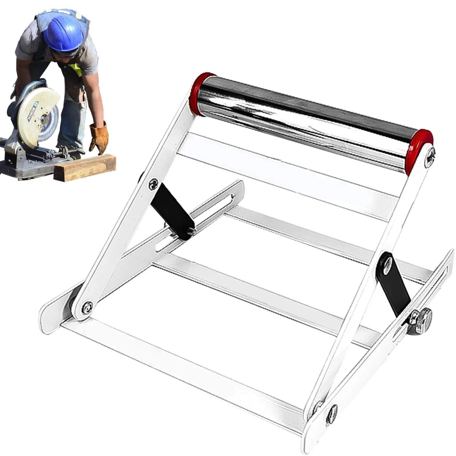 Regulowana rama podporowa 170x200 mm składany stojak do piły stołowej 55-135 mm