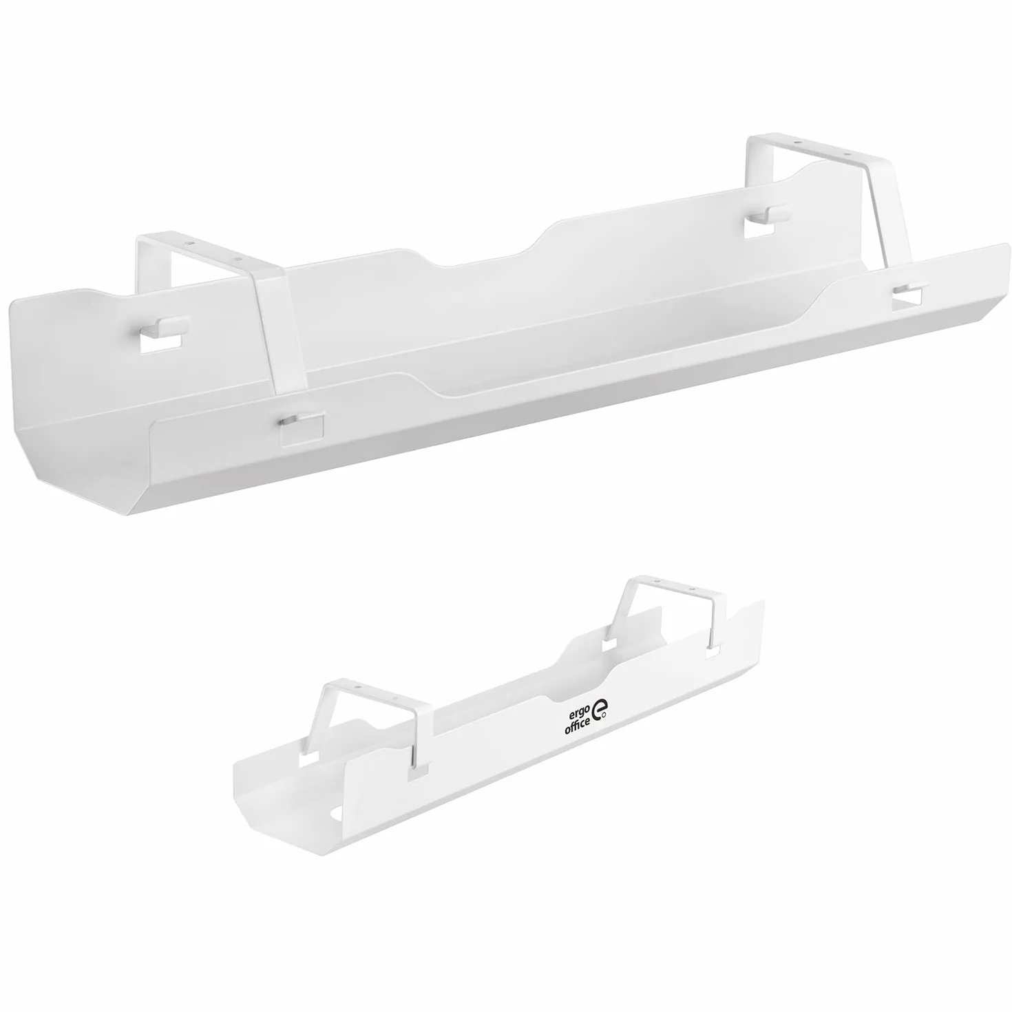 Organizer na Kable pod Biurko 60 cm Biały Uchwyt na Przewody