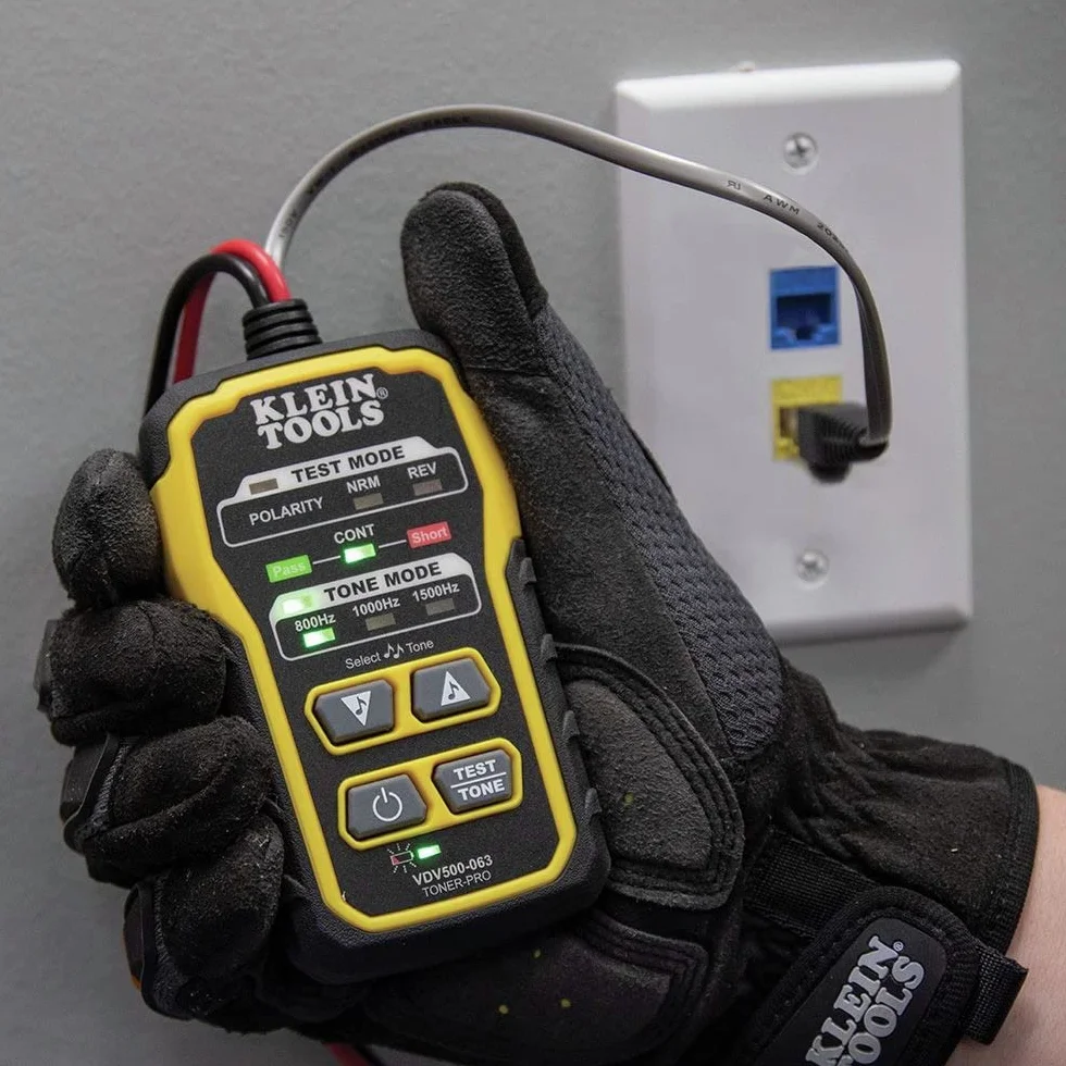 KLEIN TOOLS Wykrywacz przewodów Toner-Pro VDV500-063 RJ11 RJ12 RJ45 Koax