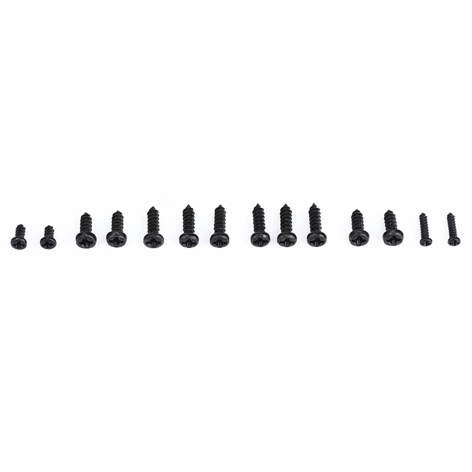 1000-Piece Metric Self-Tapping Screws Assortment Kit M1 M1.2 M1.4 M1.7 Cross Head Screw Set Plastic Storage Container