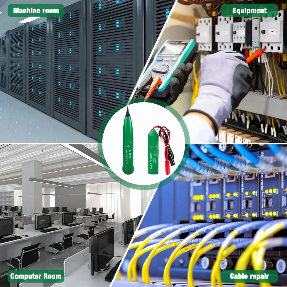 Cable Tracker, urządzenie do wykrywania pęknięć kabli, robot koszący, tester obwodów, lokalizator kabli, wyszukiwarka przewodów, tracker linii telefonicznej, do konserwacji sieci, ciągłości obwodu