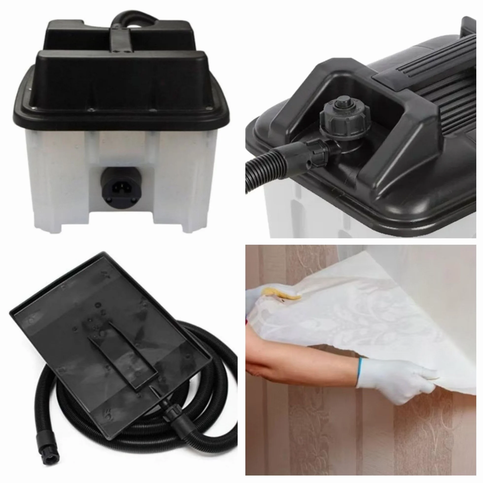 Toolland Parownica do Tapet 2200W Zbiornik 4.5L Czas Pracy 70 Min Płyta 28x20 cm Wąż 3m